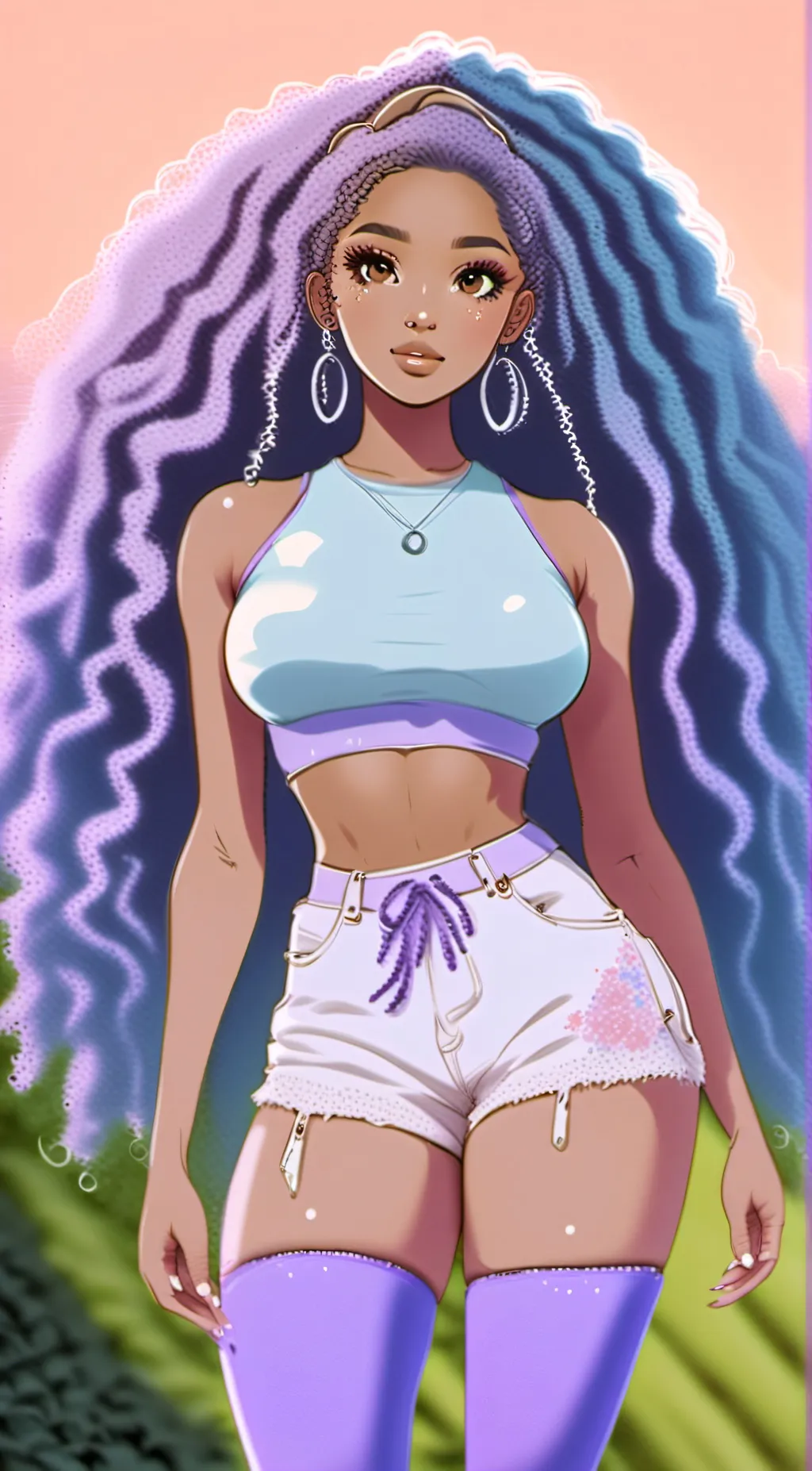 ai character: Mocha background