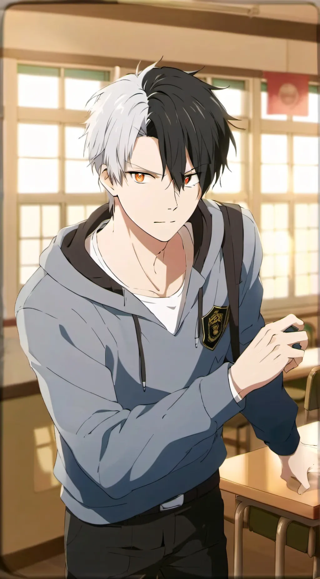 ai character: Haruka sakura background