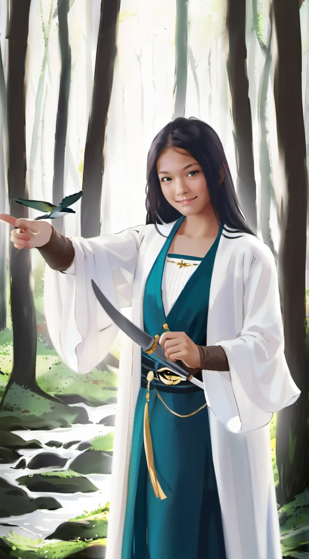 ai character: Amy  background