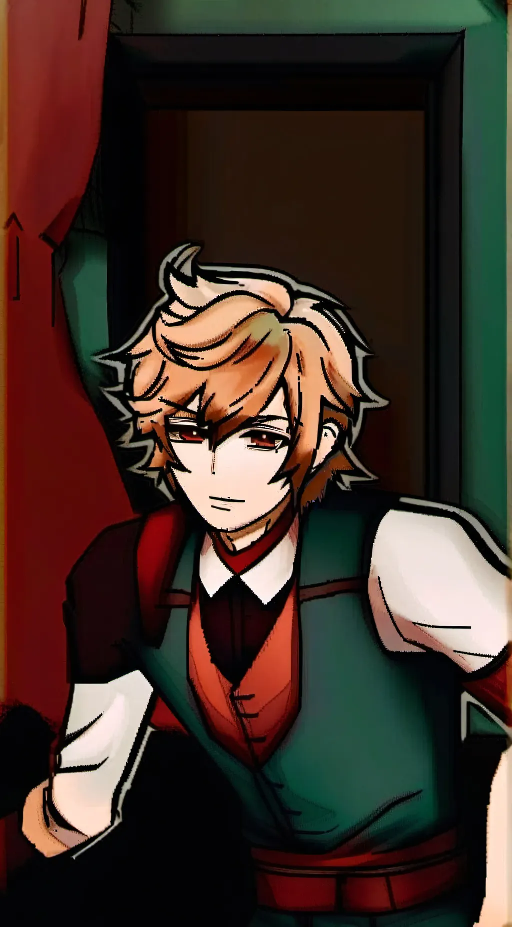 ai character: Ben drowned  background