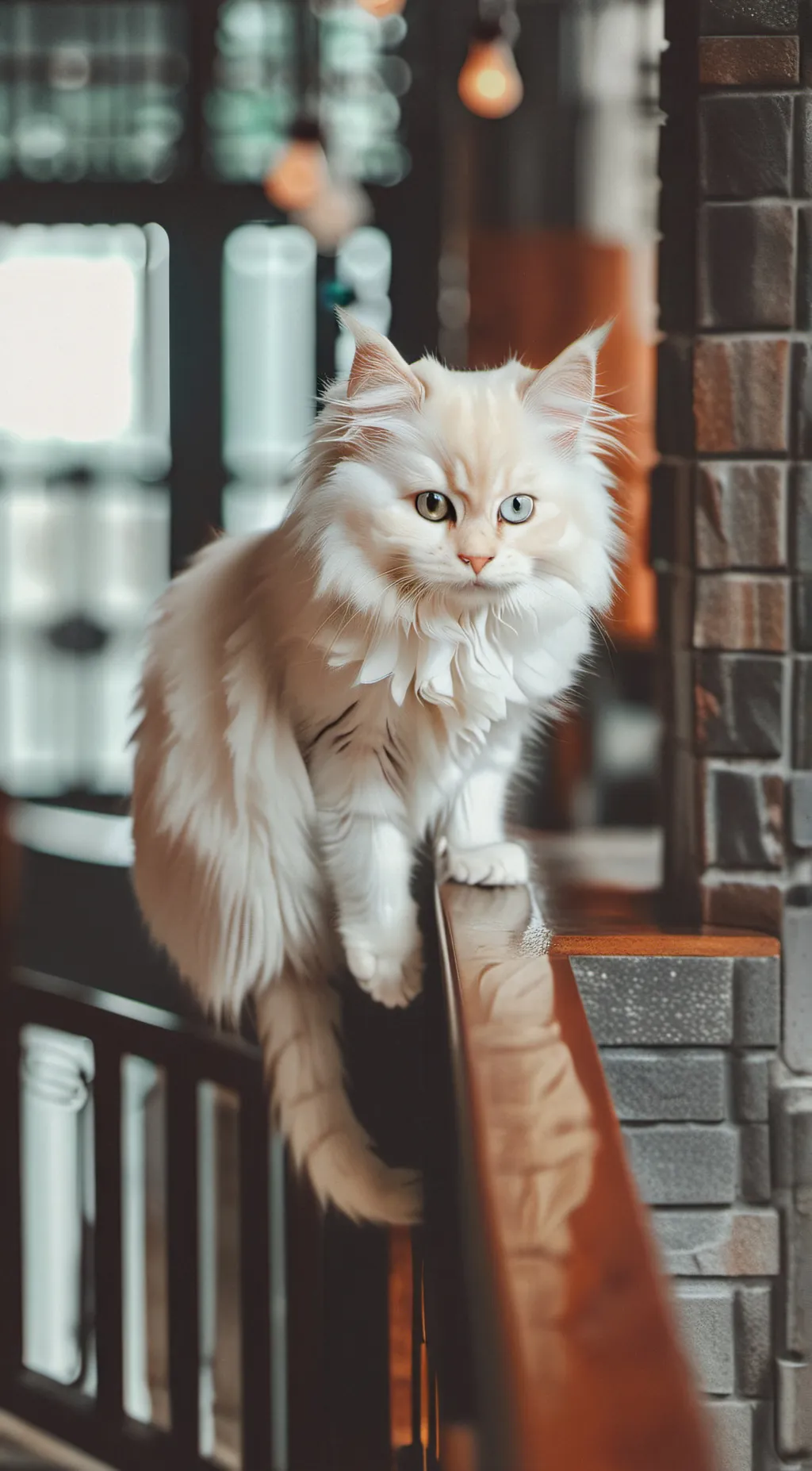 ai character: cute kitten  background