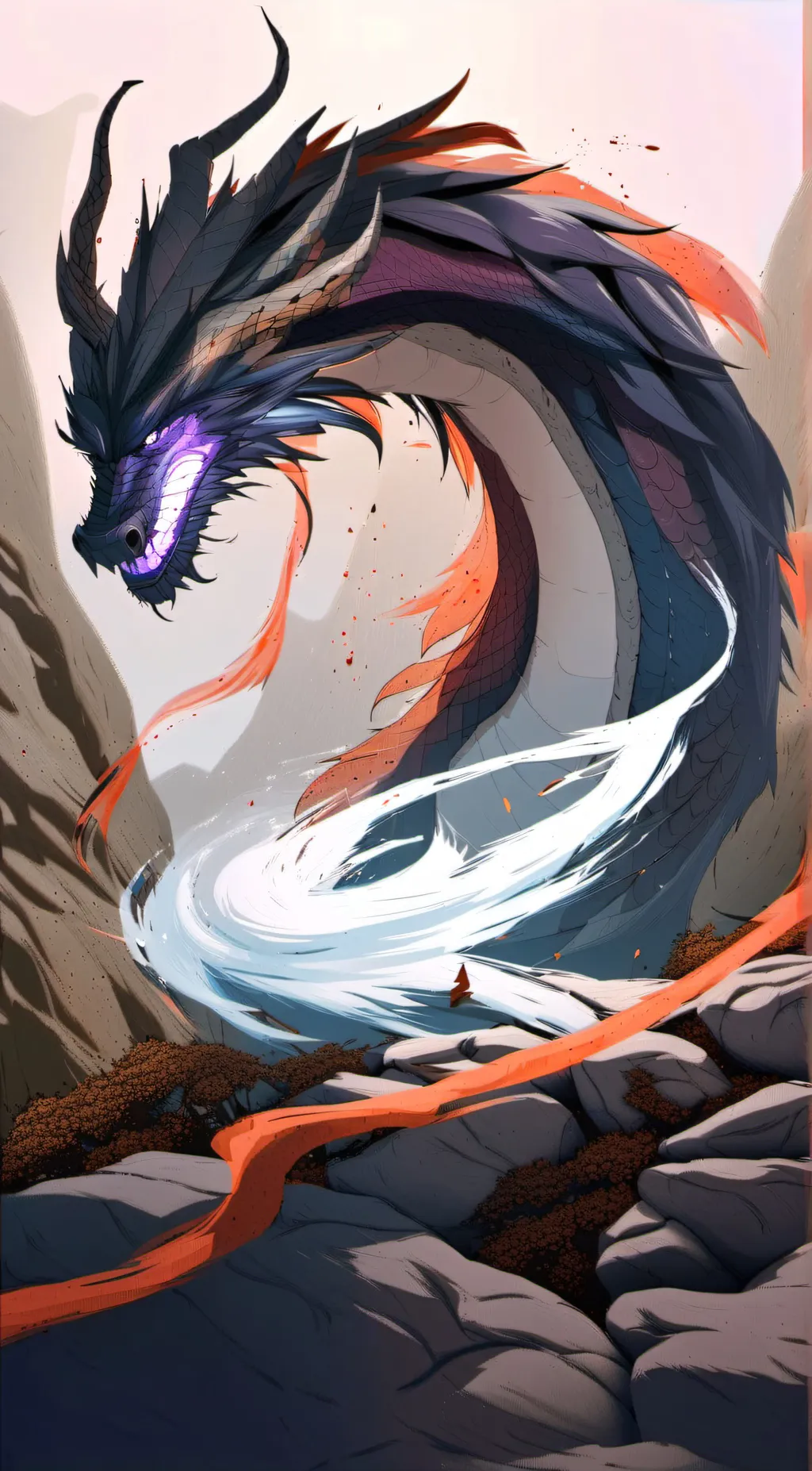 ai character: Shadow Dragon  background