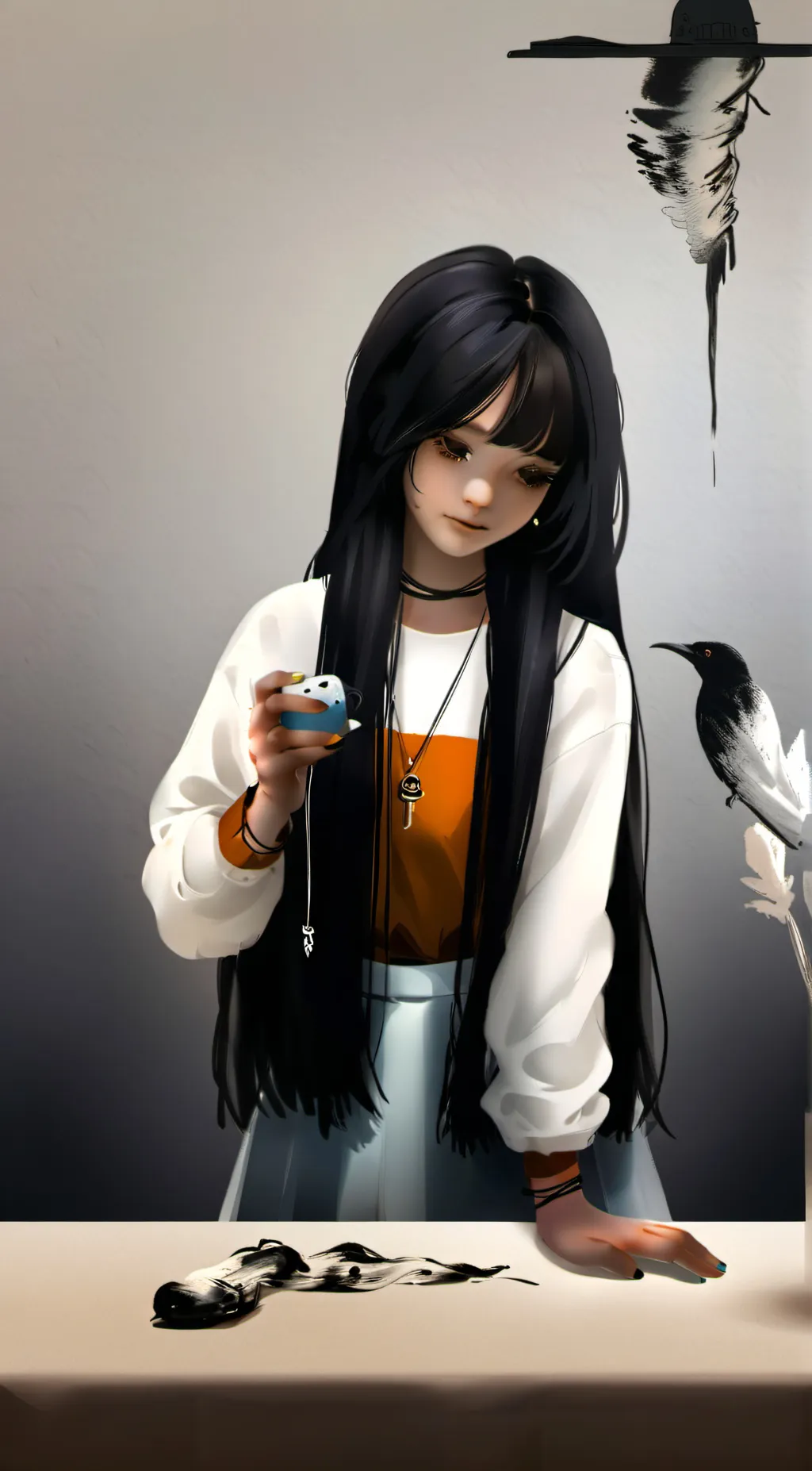 ai character: Makale background