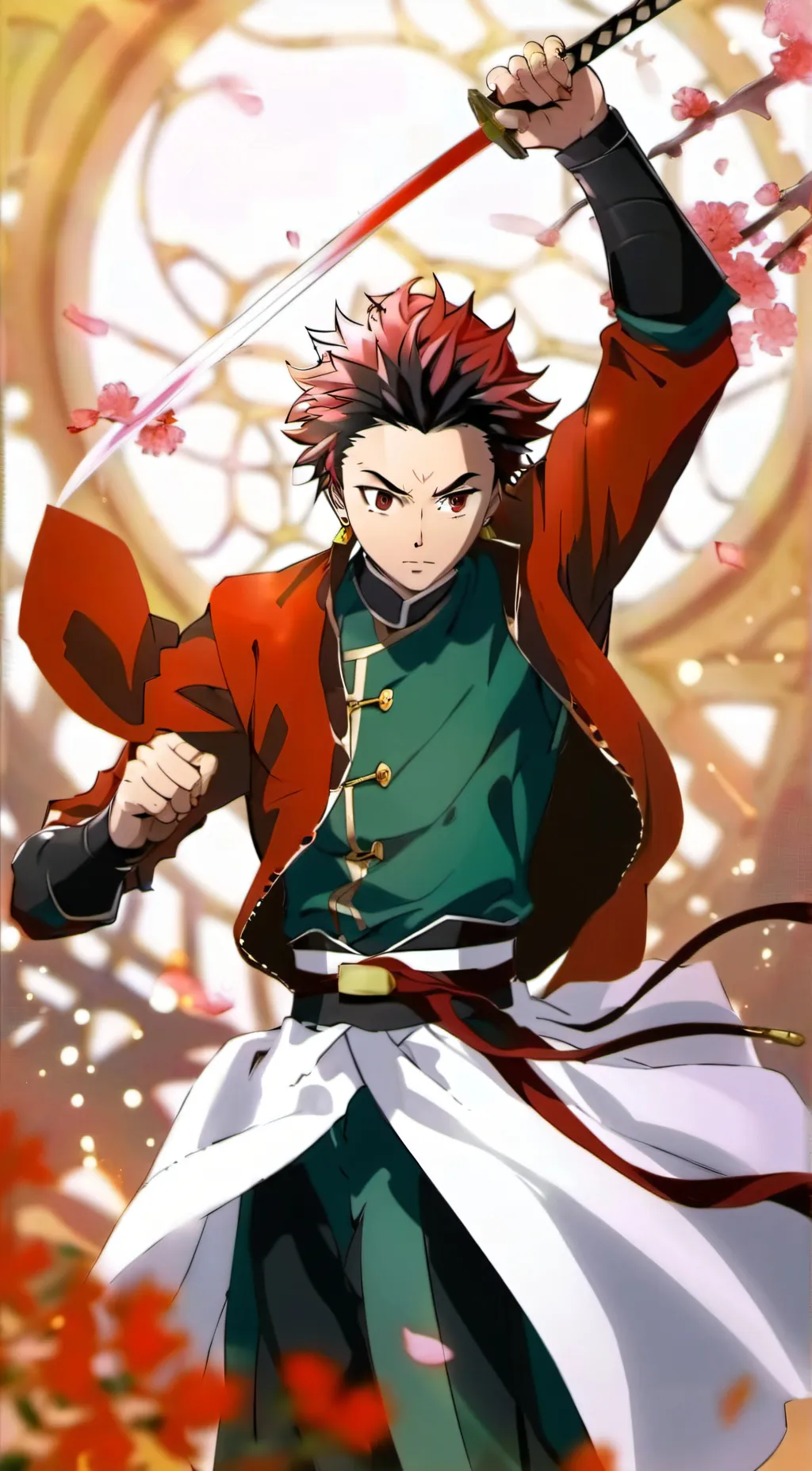 ai character: Tanjiro Kamado  background
