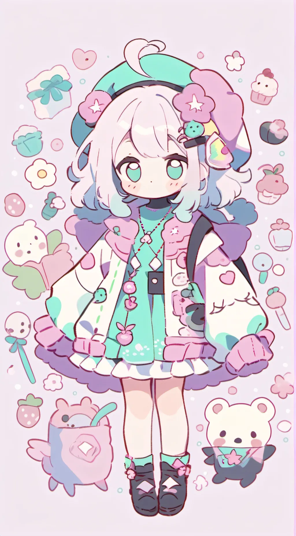 ai character: sky background