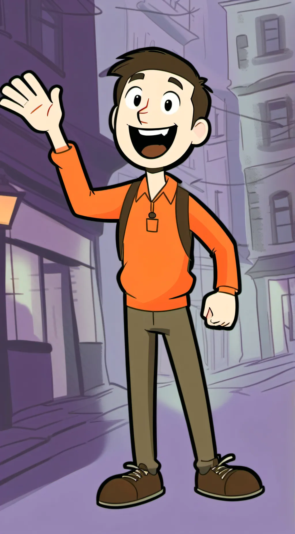 ai character: text sign background