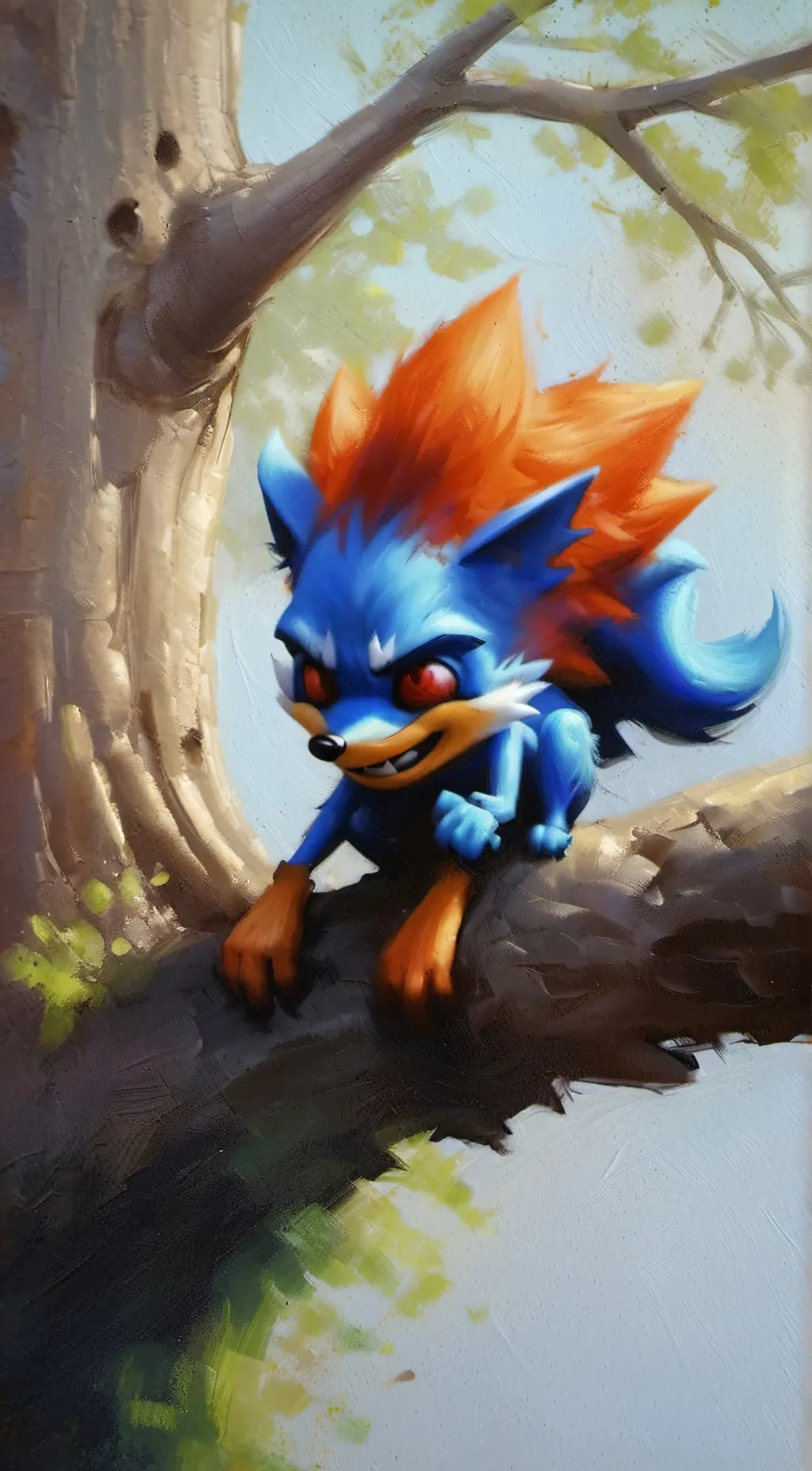 ai character: Sonic.exe background