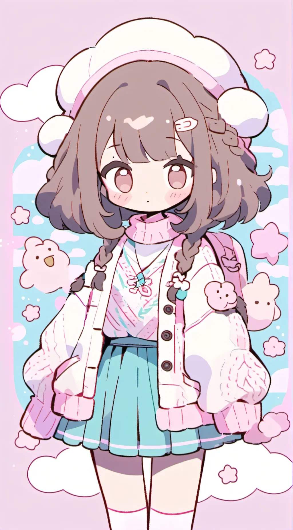 ai character: {🩷Cloudy🩷} background