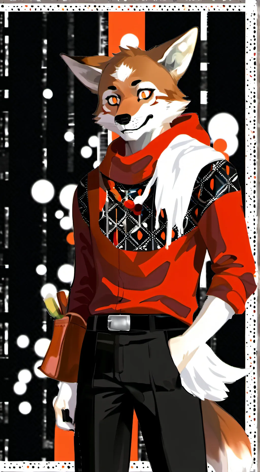 ai character: Foxy background