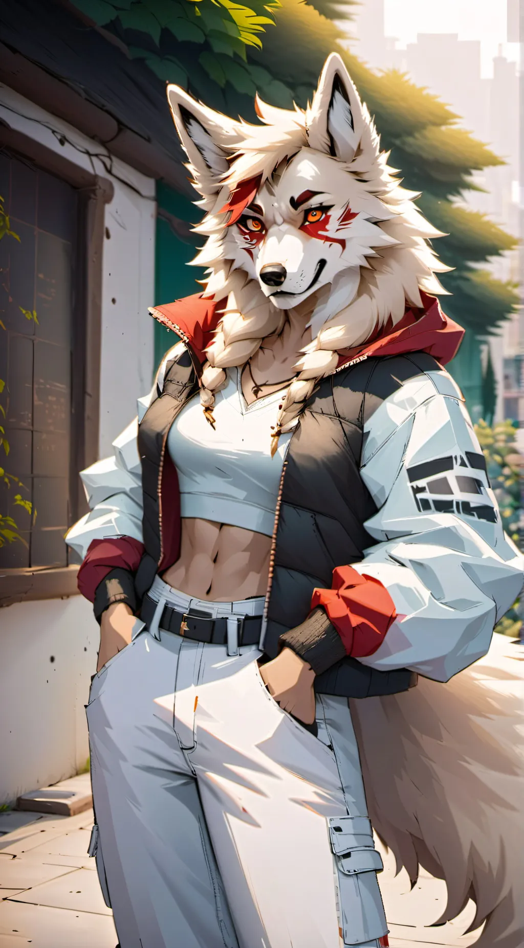 ai character: ash background