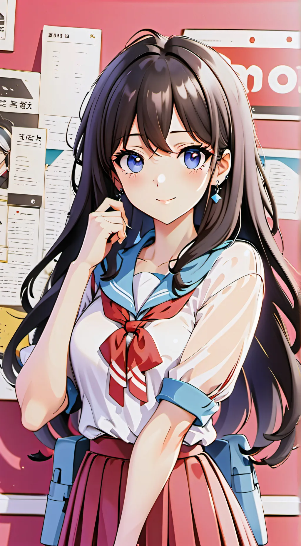 ai character: Just Monica  background