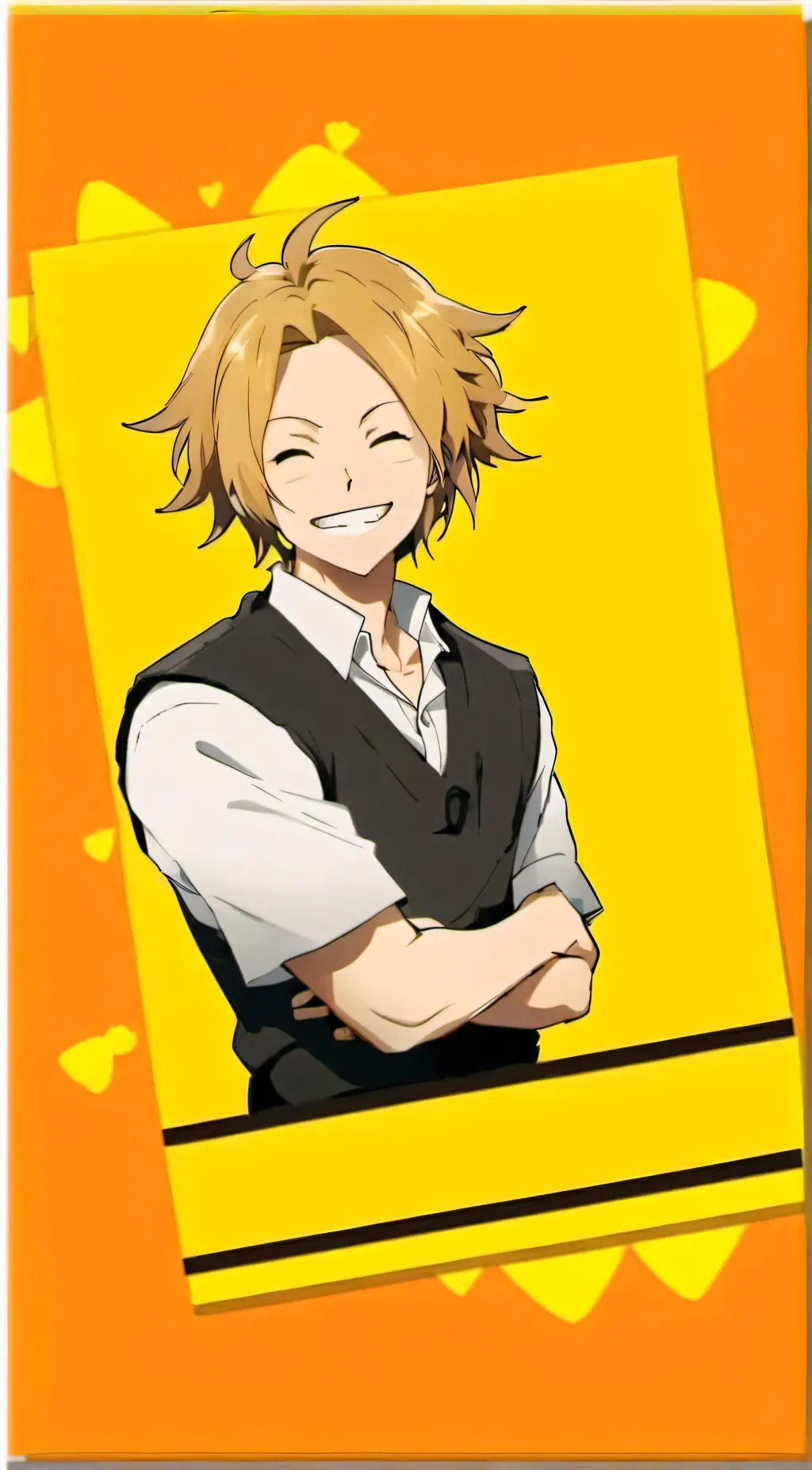 ai character: •Denki Kaminari• background