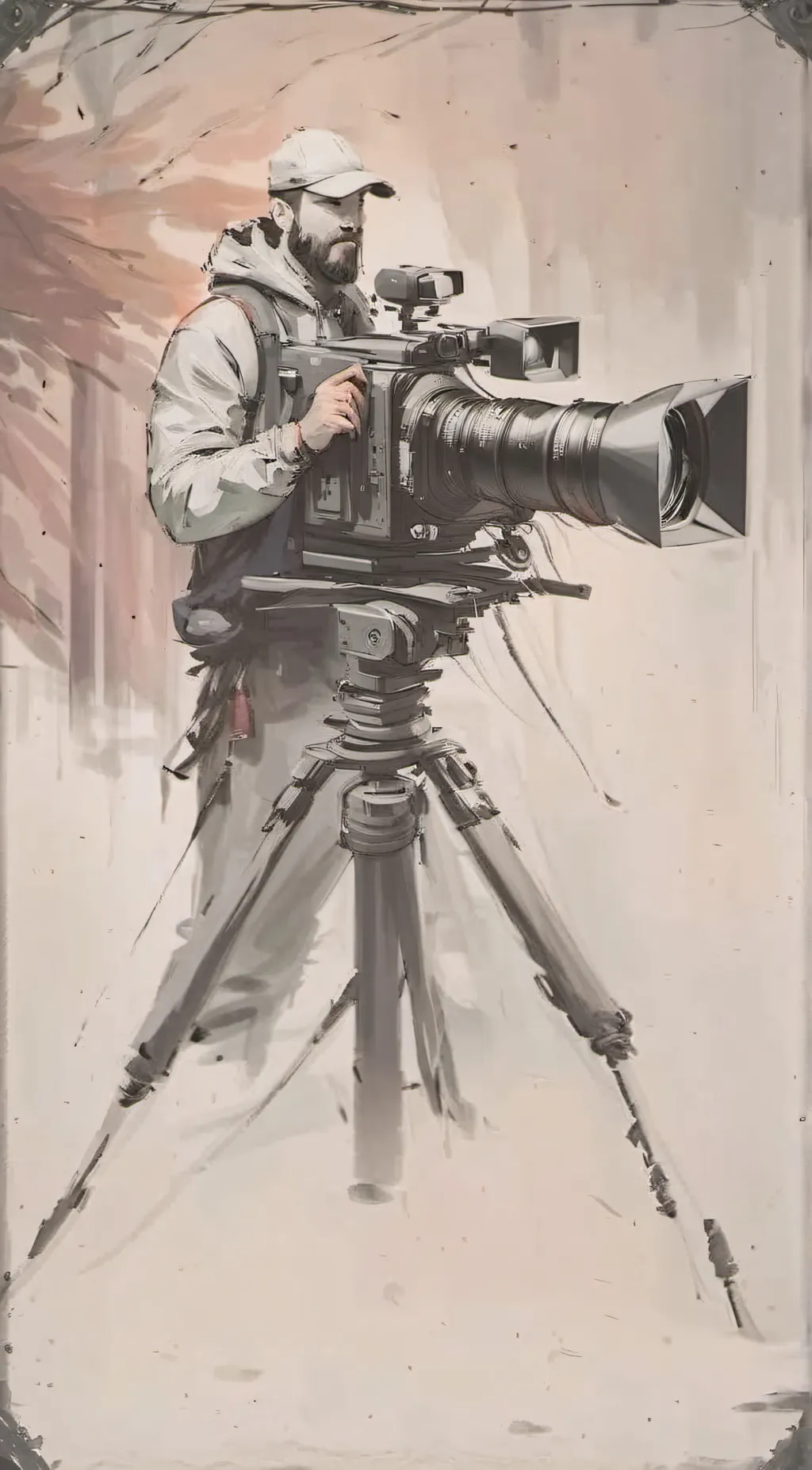 ai character: cameraman background