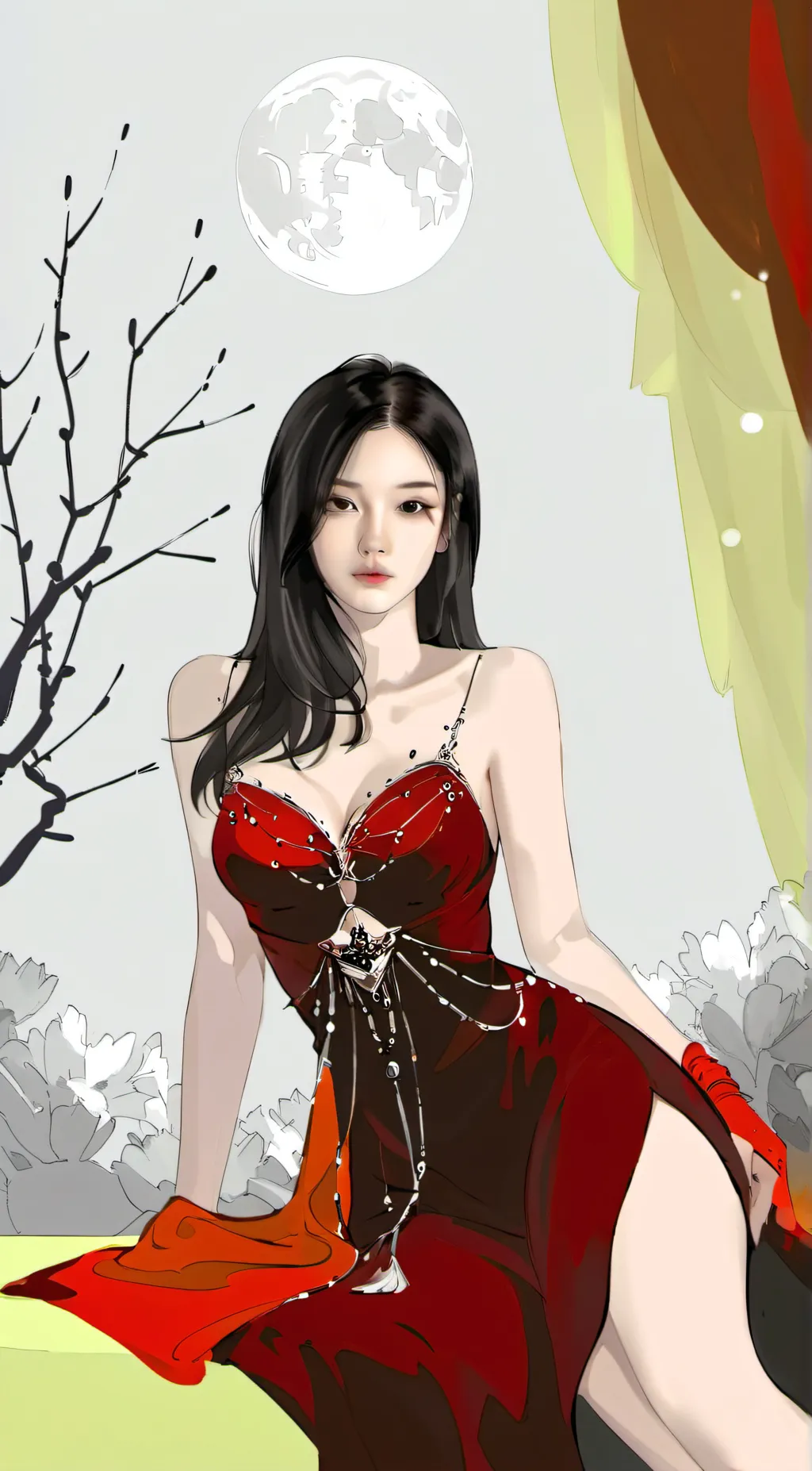 ai character: kika kim background