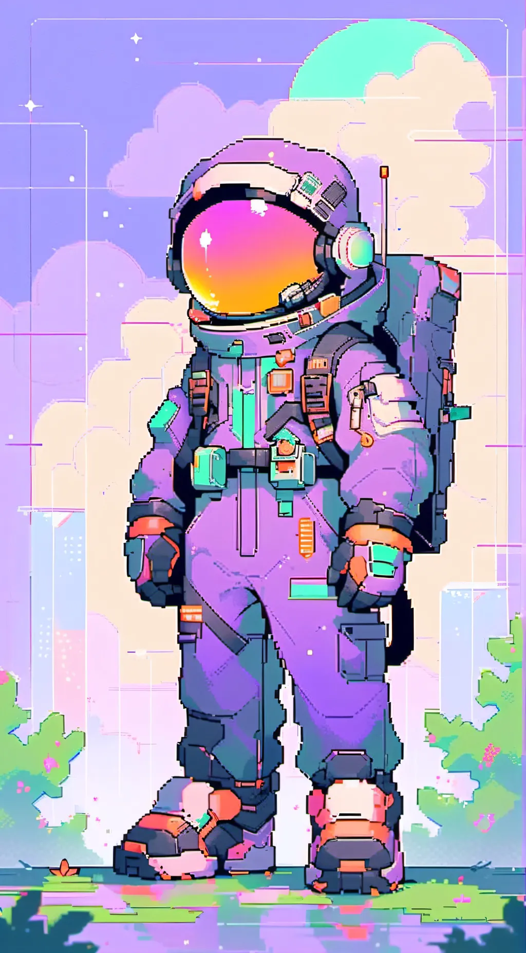 ai character: Purple ( rodamrix) background