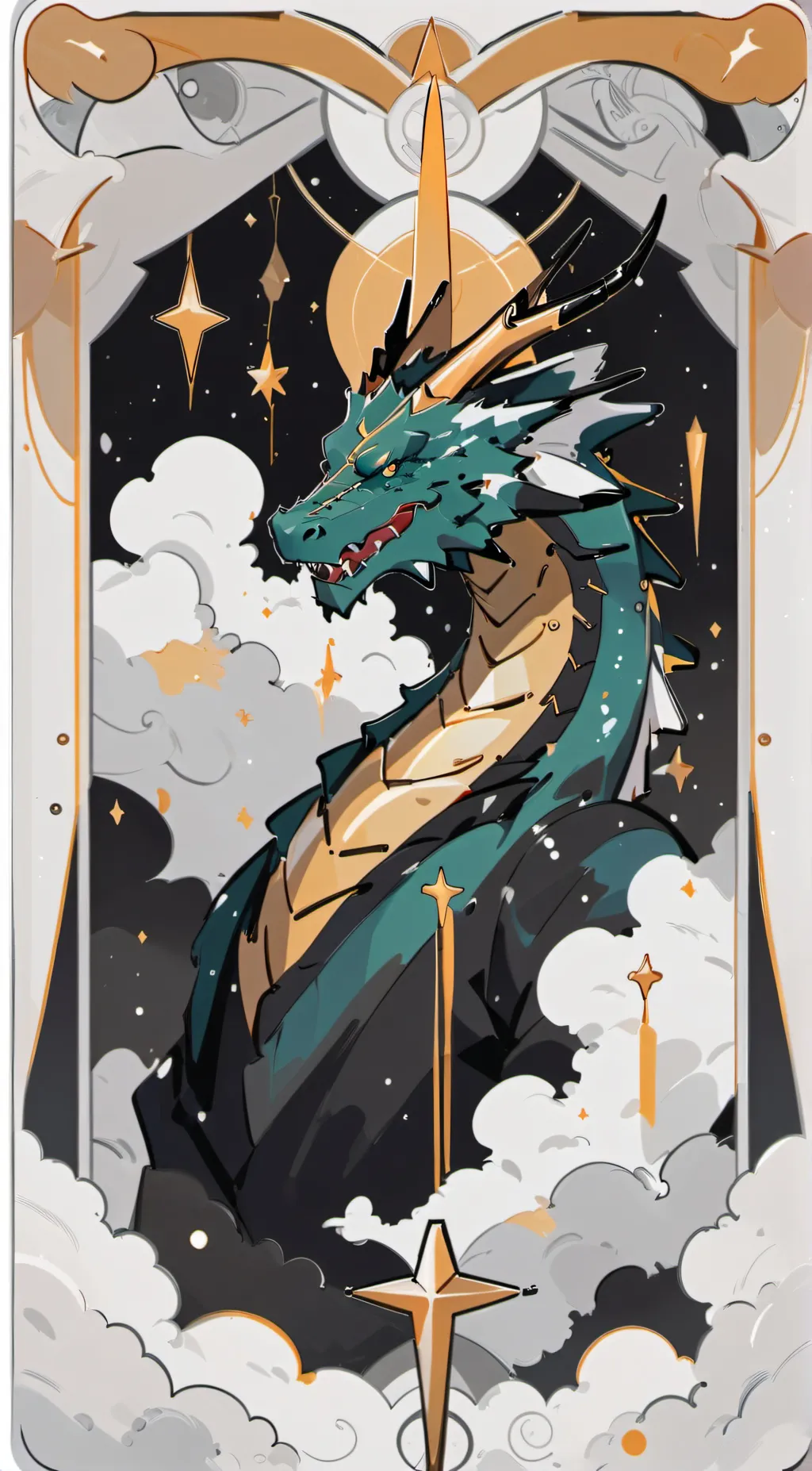 ai character: Night Dragon  background