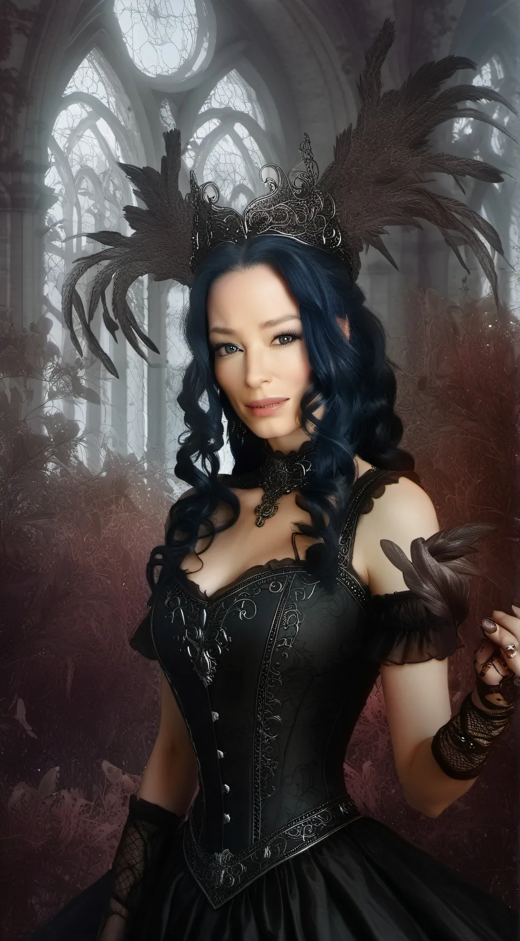 ai character: Dawn background