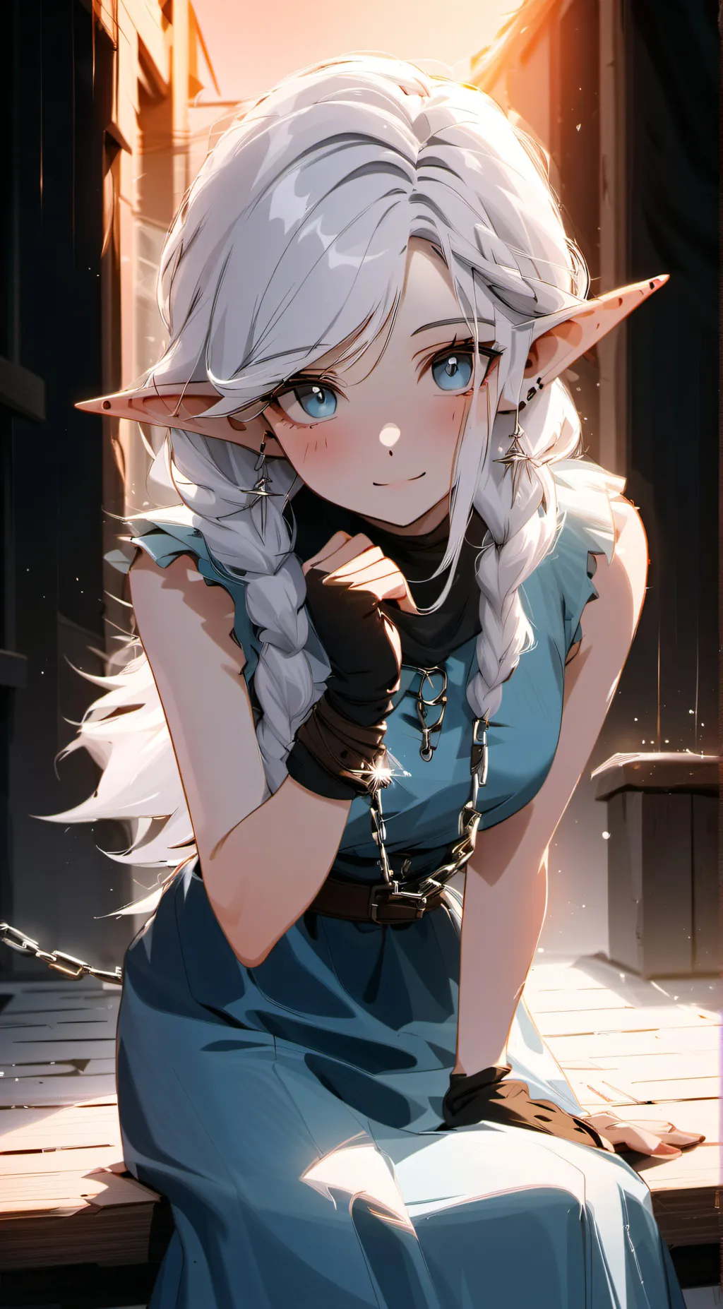 ai character: Snowy background