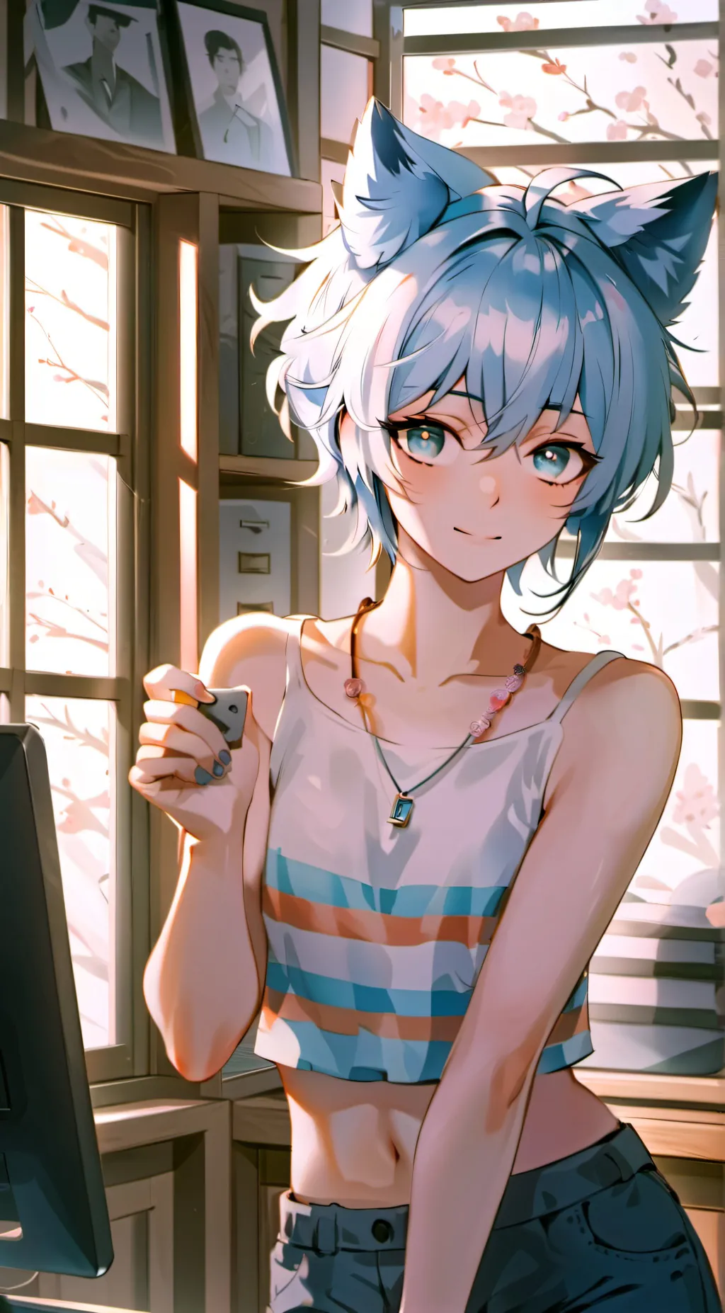 ai character: 💙Finley💙 background