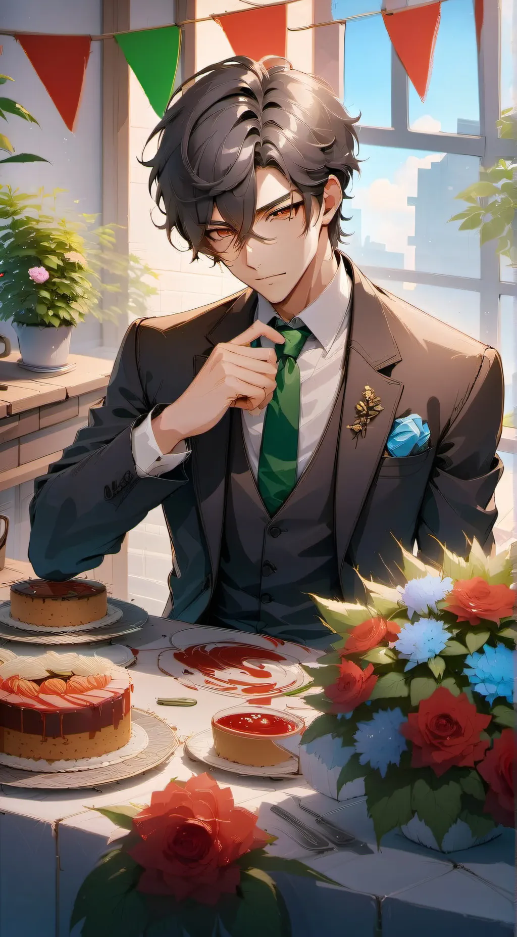 ai character: Luke  background