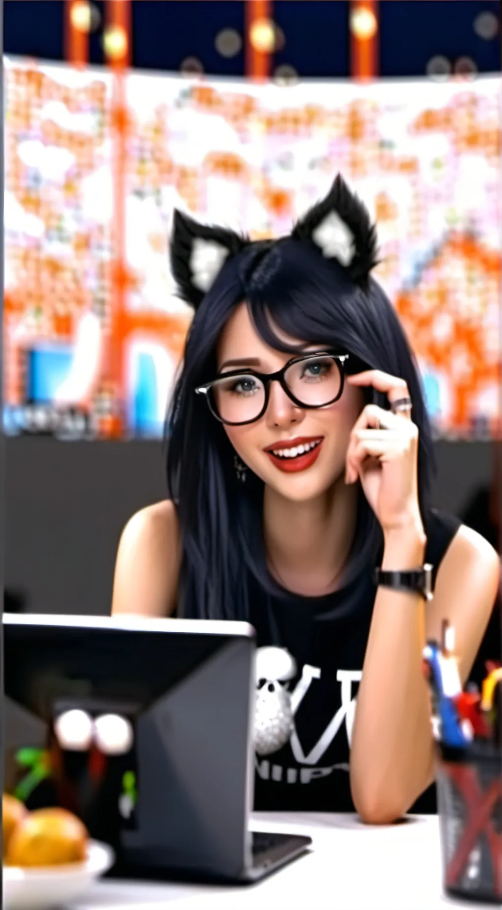 ai character: ssniperwolf background