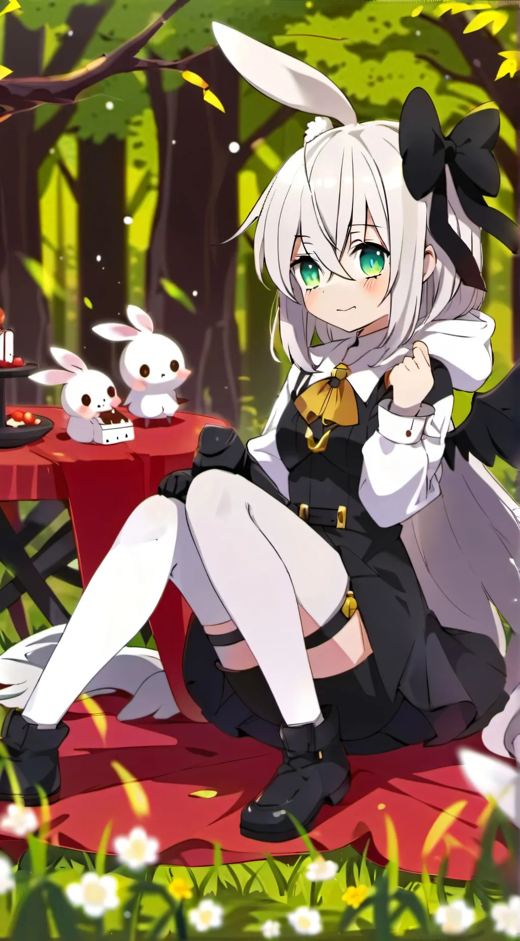 ai character: snowy background