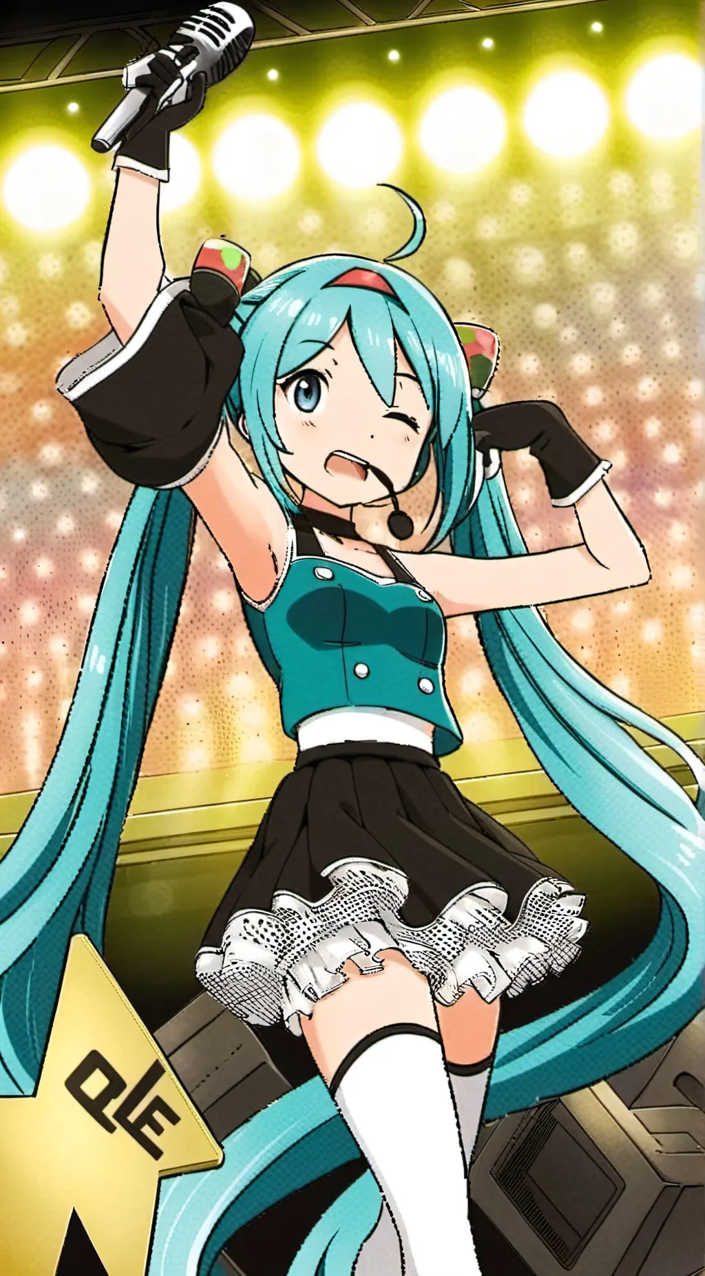 ai character: Mikudayo  background