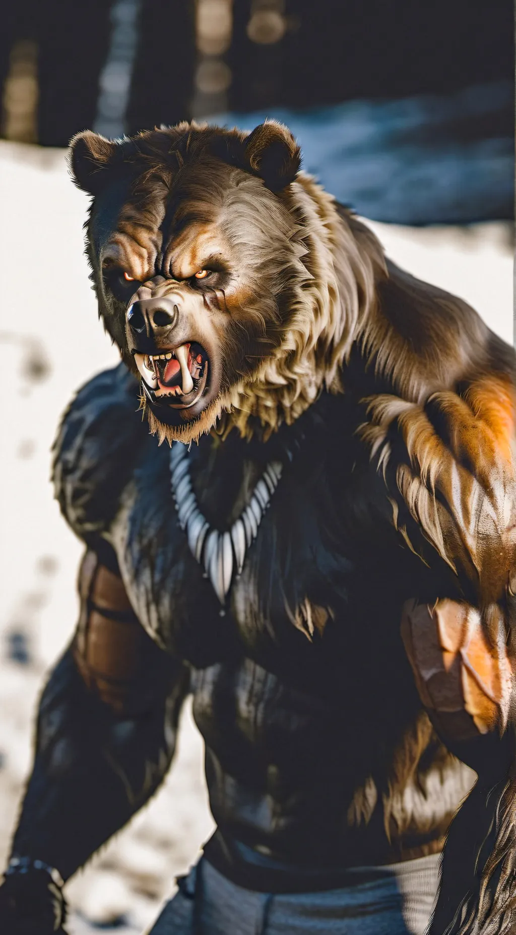 ai character: Bjorn The Werebear background