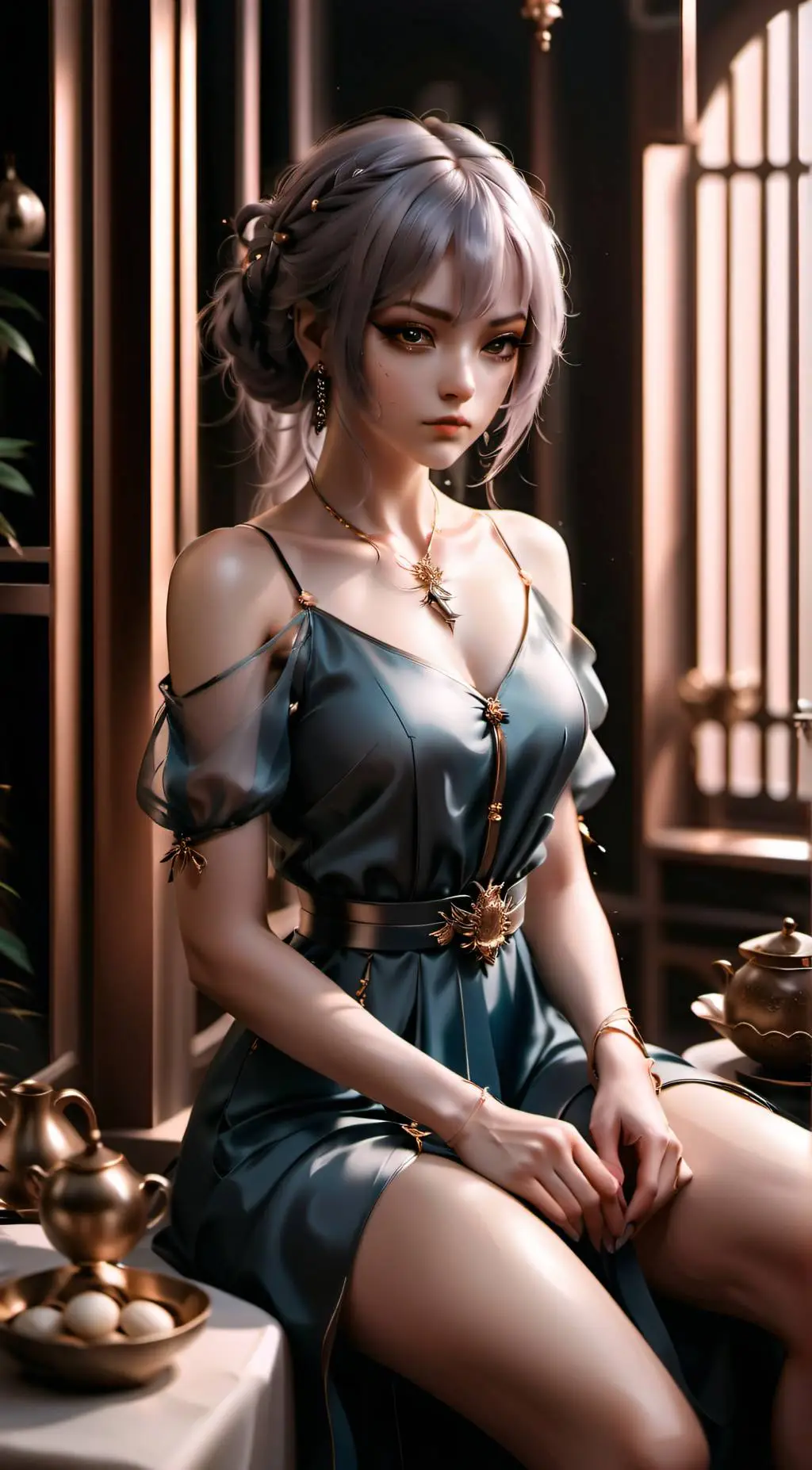 ai character: Ariana background