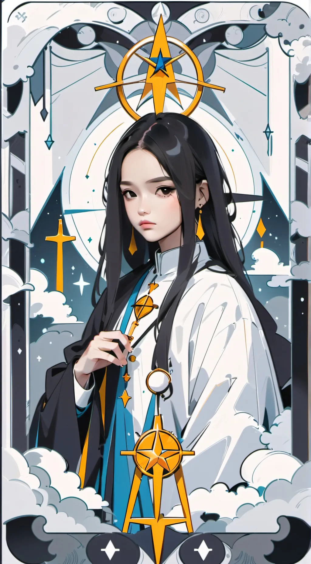 ai character: Estella  background