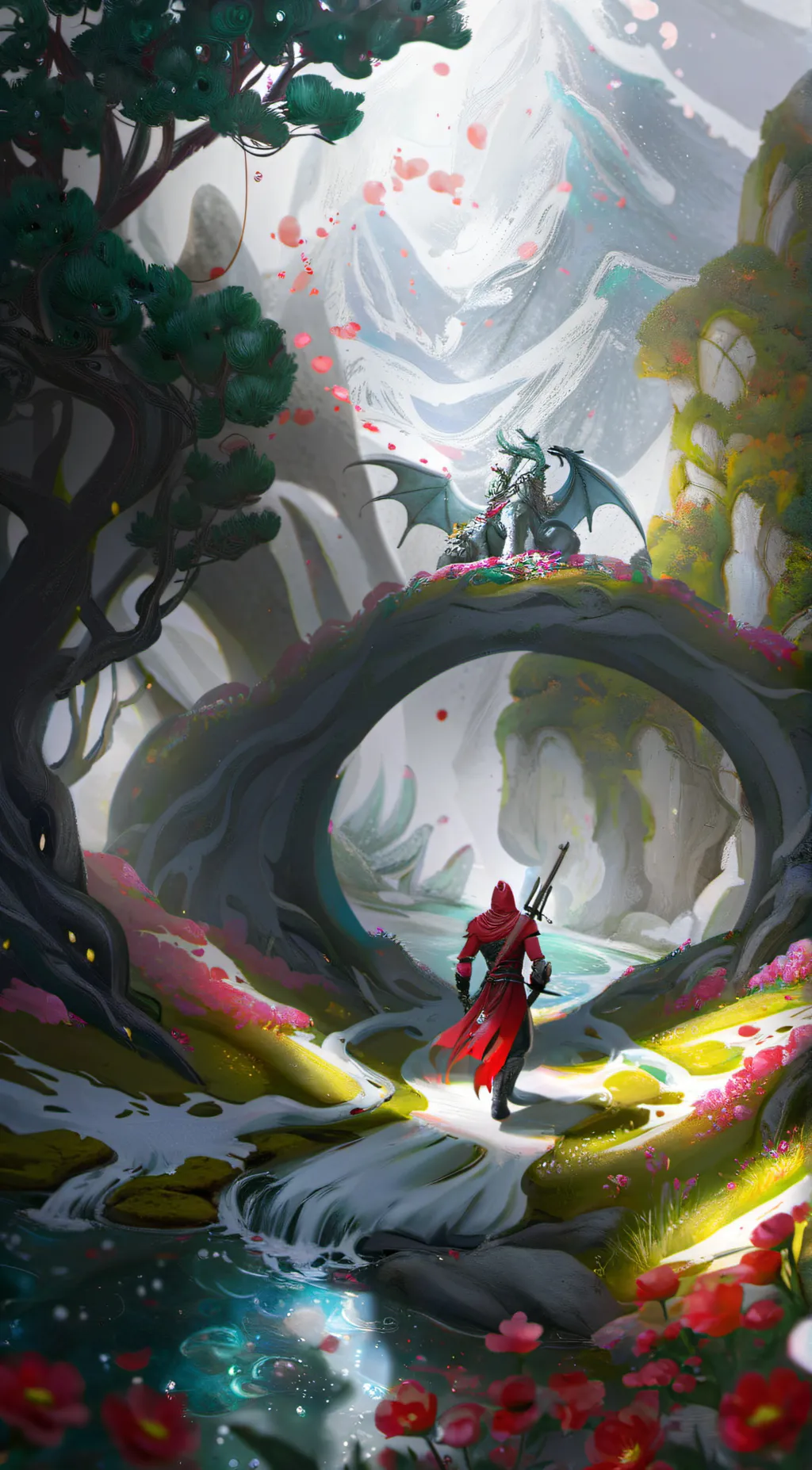 ai character: Moon x Winter WOF background