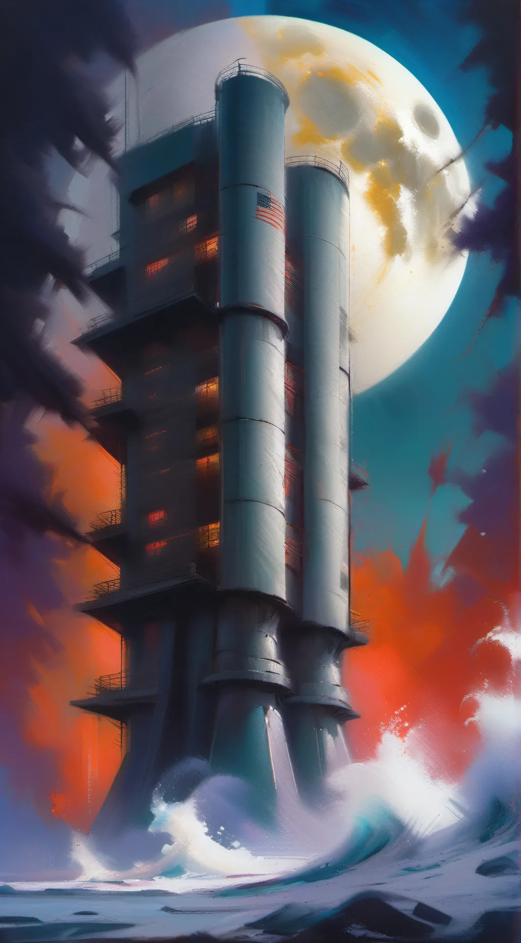 ai character: Luna/Moon background