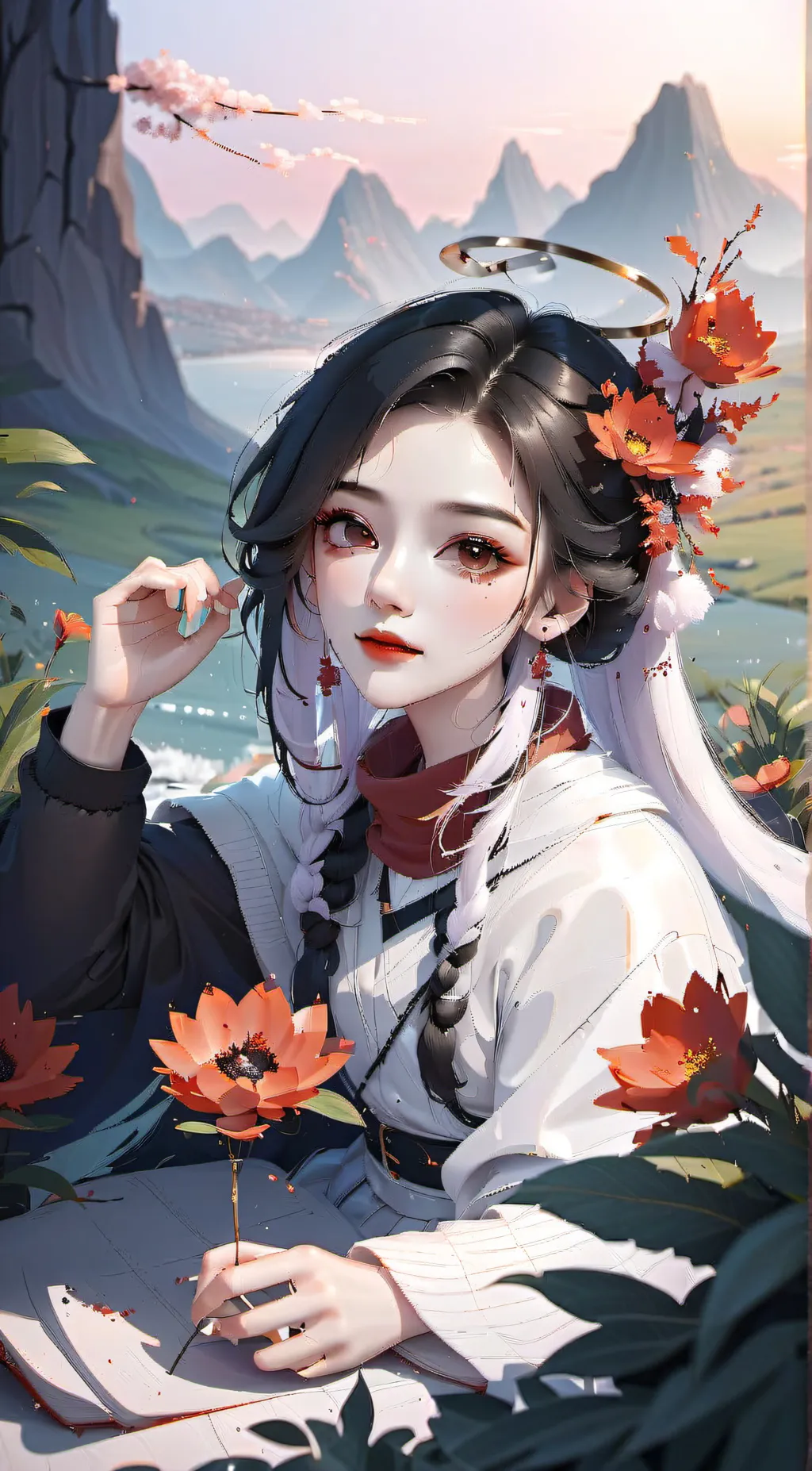 ai character: Rose background