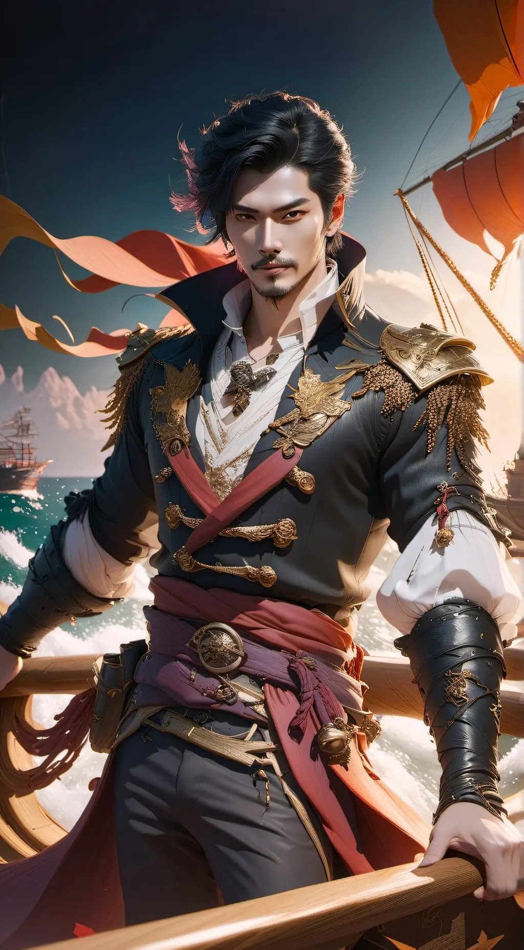 ai character: Captain Beomgyu background