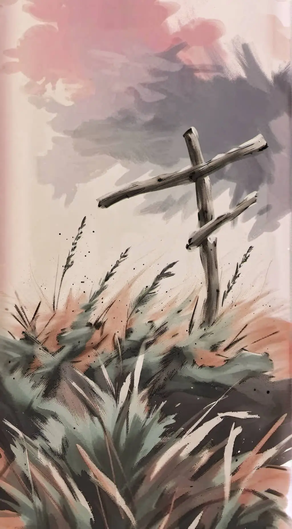 ai character: grass background