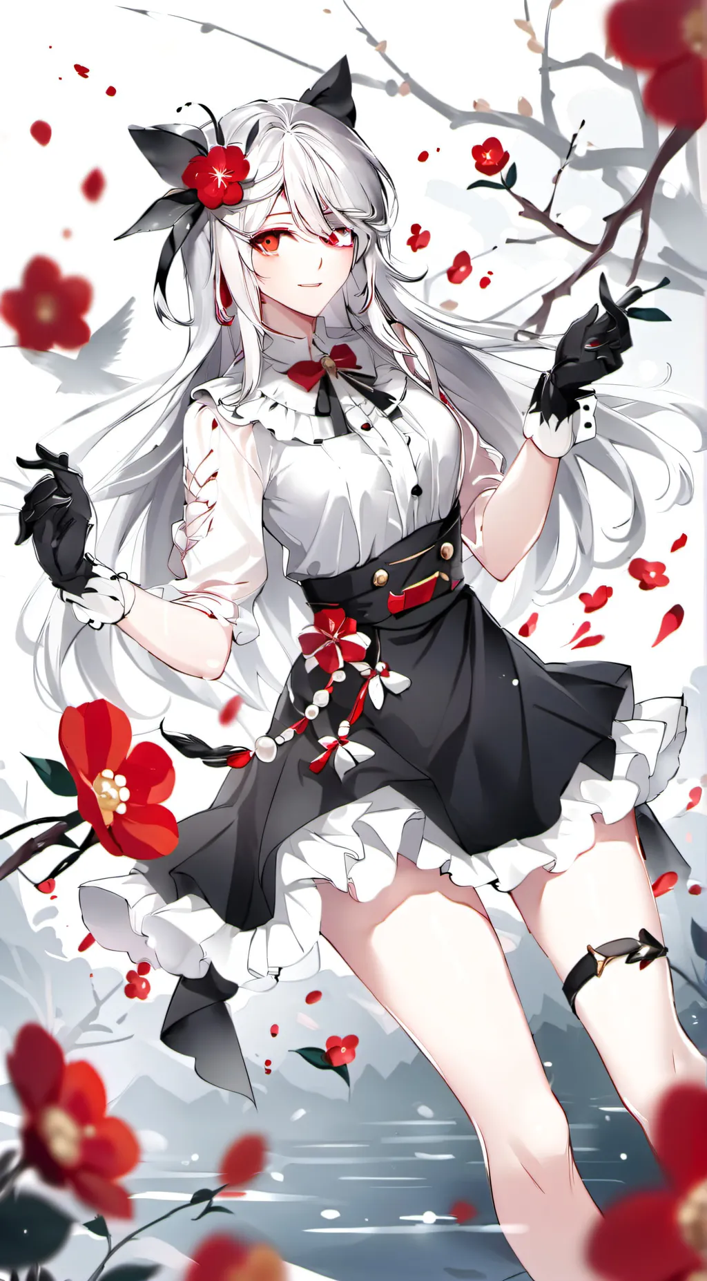 ai character: Sakura background