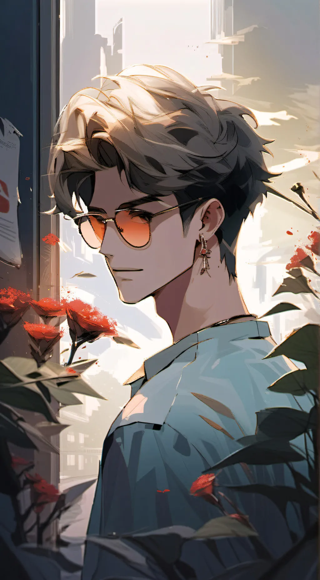 ai character: Flo background