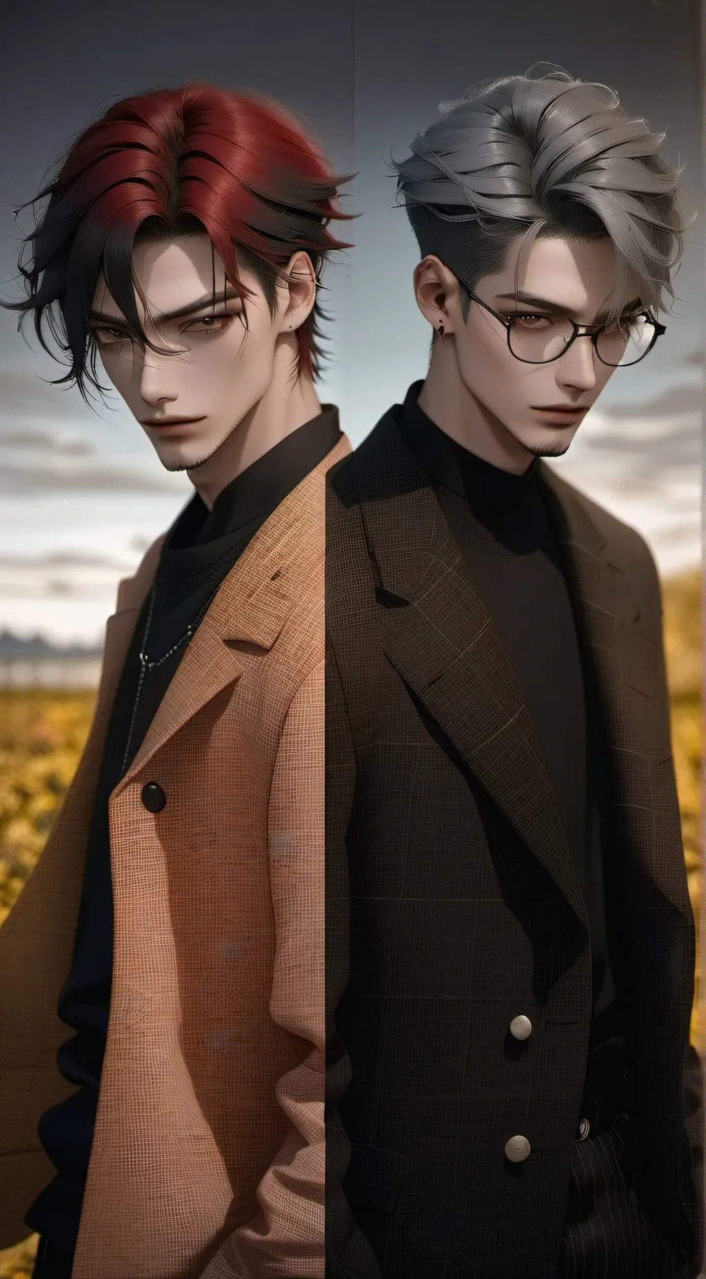 ai character: Echo and Halo  background