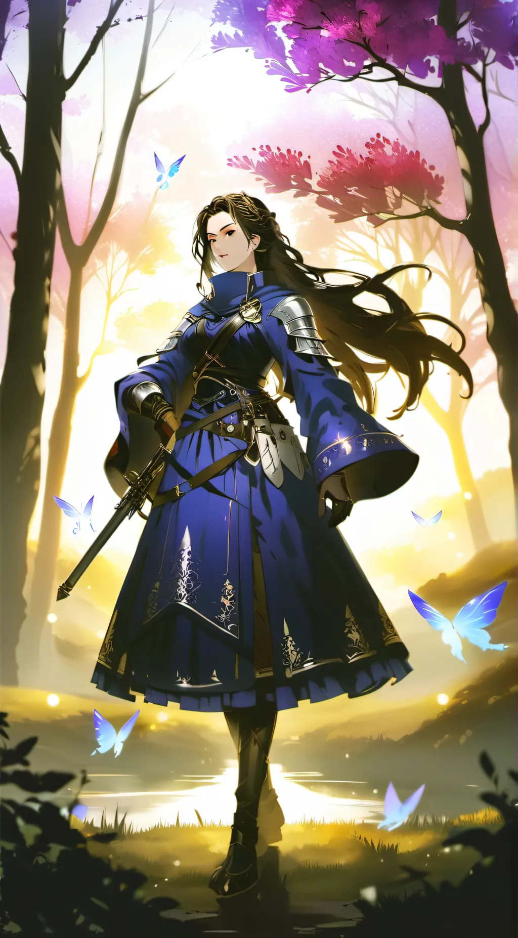 ai character: Mystic Aurora background