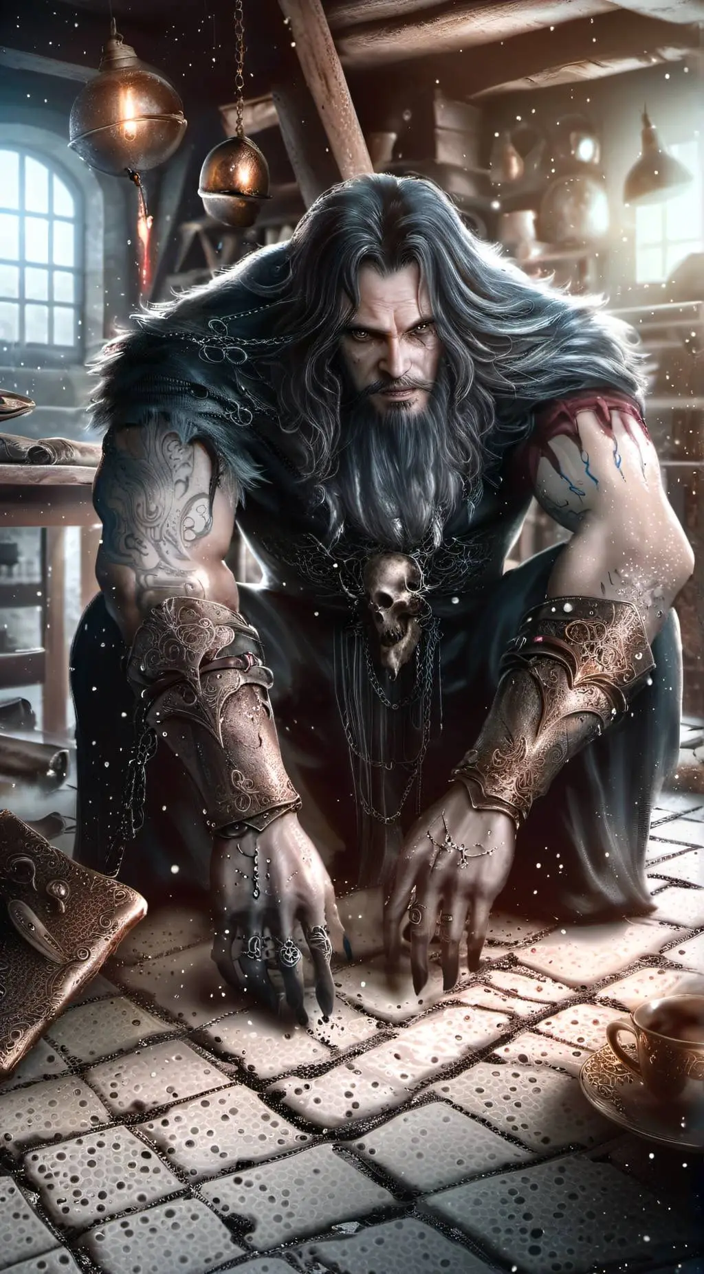 ai character: Cellar monster  background