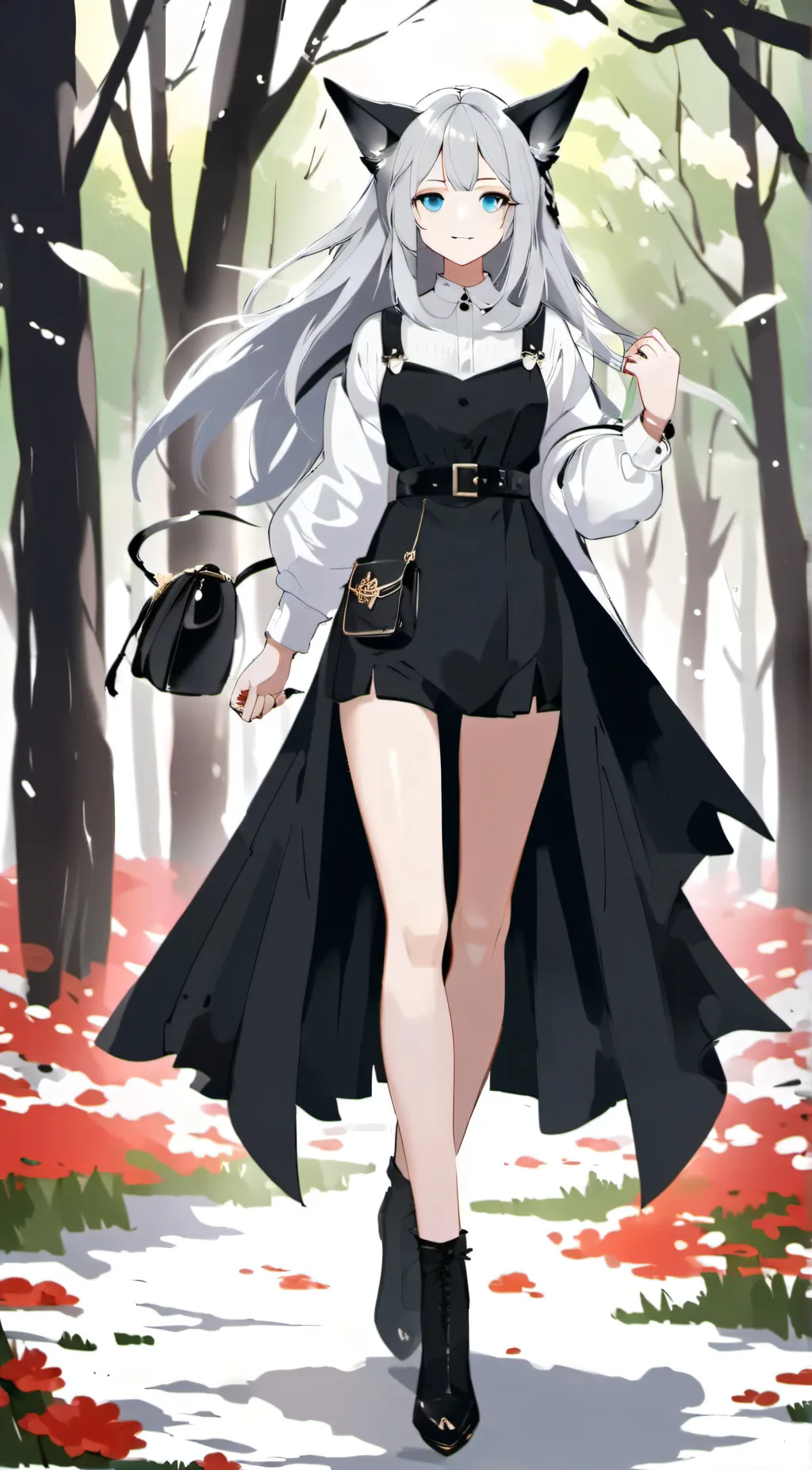 ai character: wolf  background