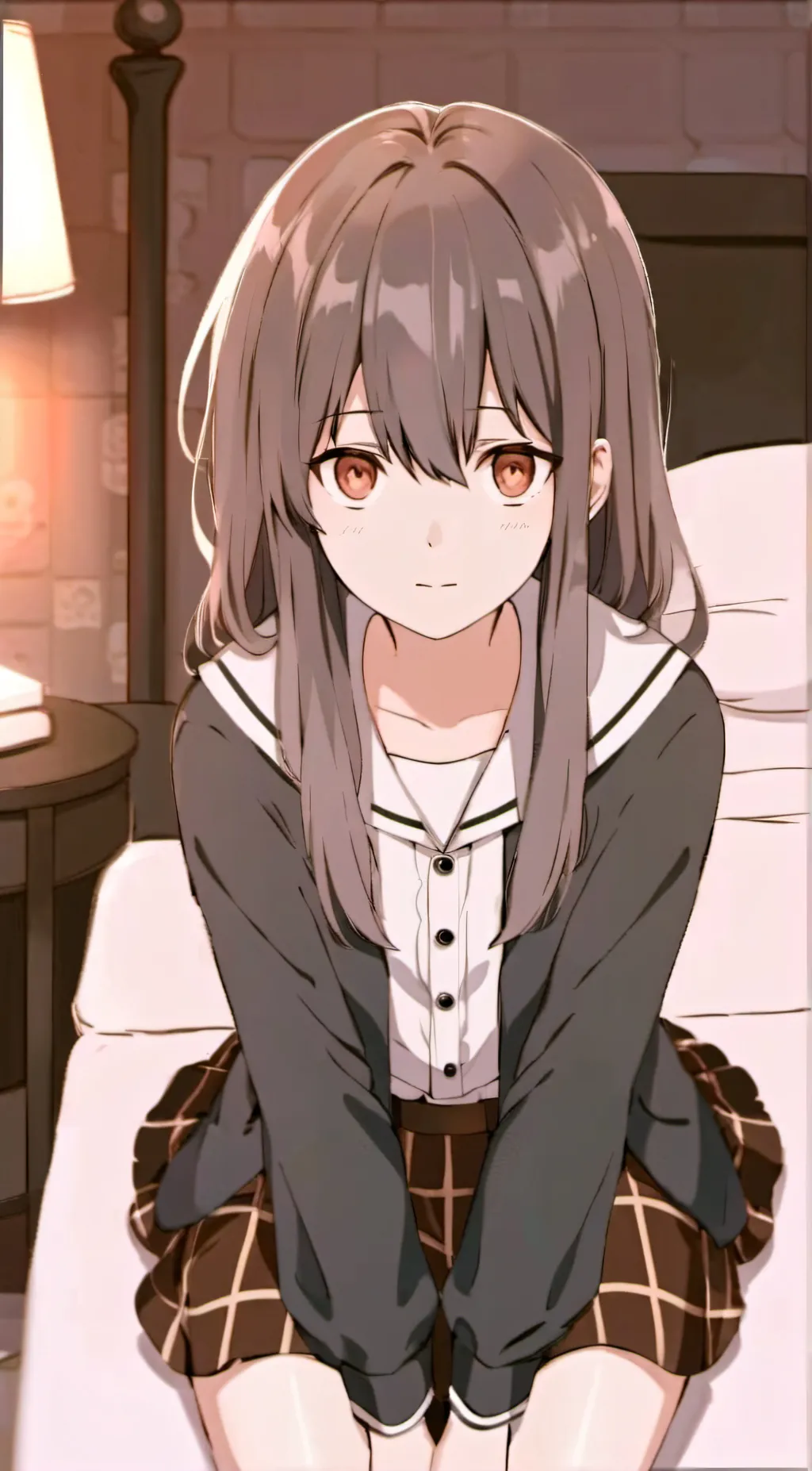 ai character: Violet background