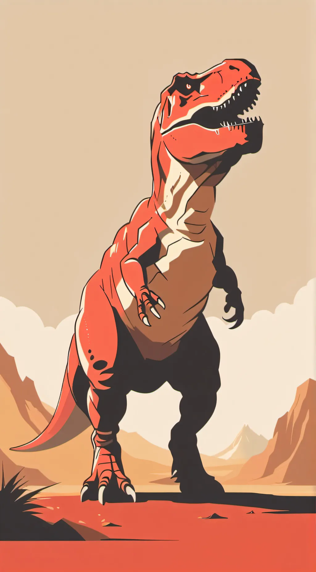 ai character: rexy  background