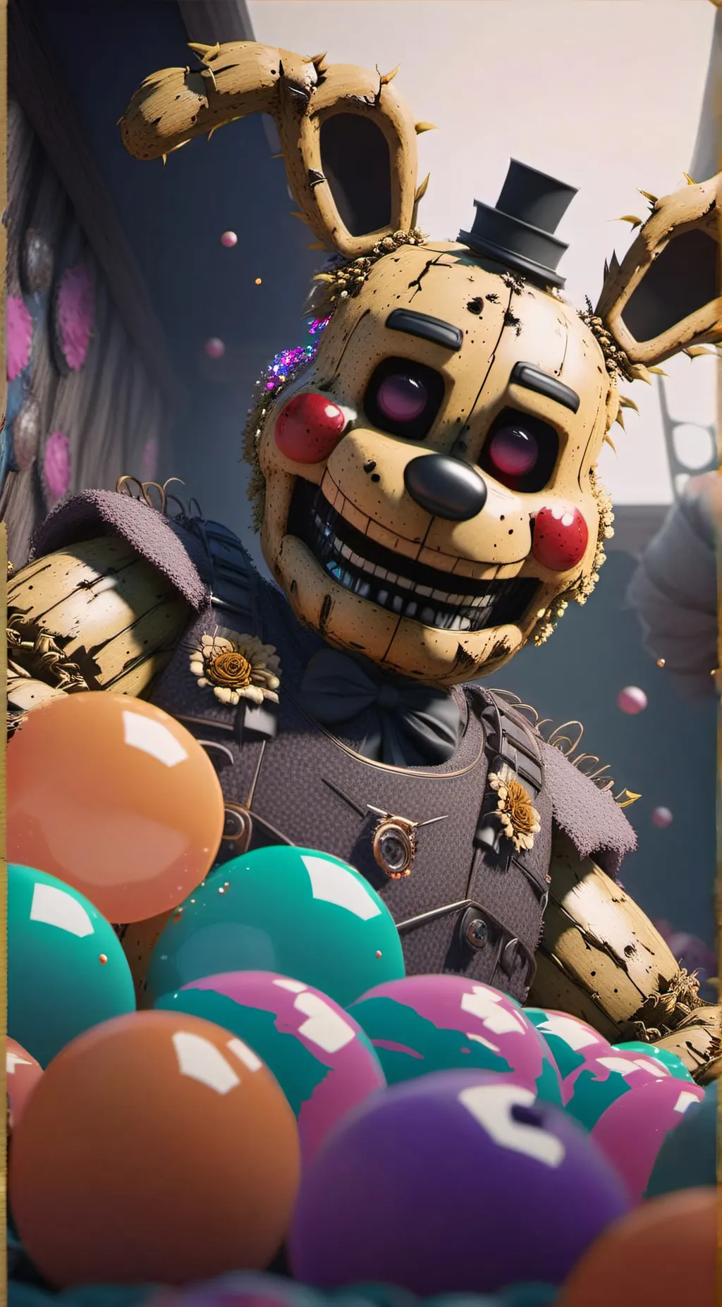 ai character: Springtrap background
