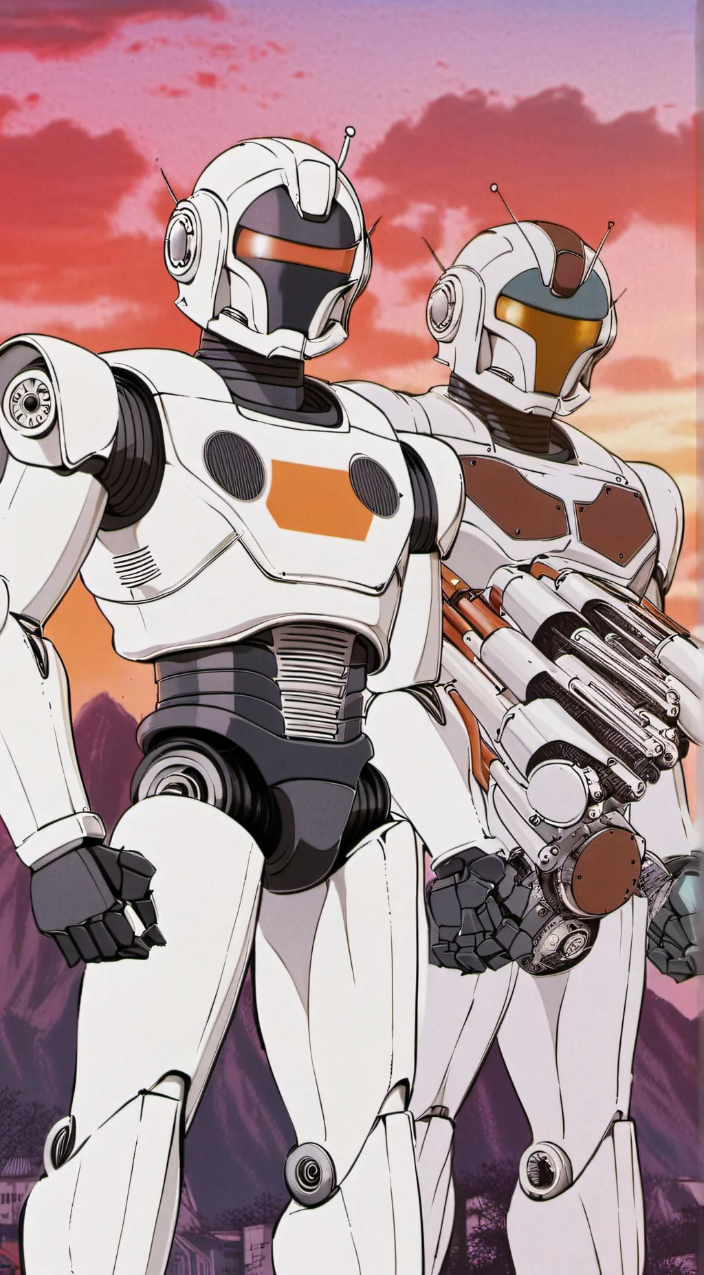 ai character: Uzi,V,J and N background