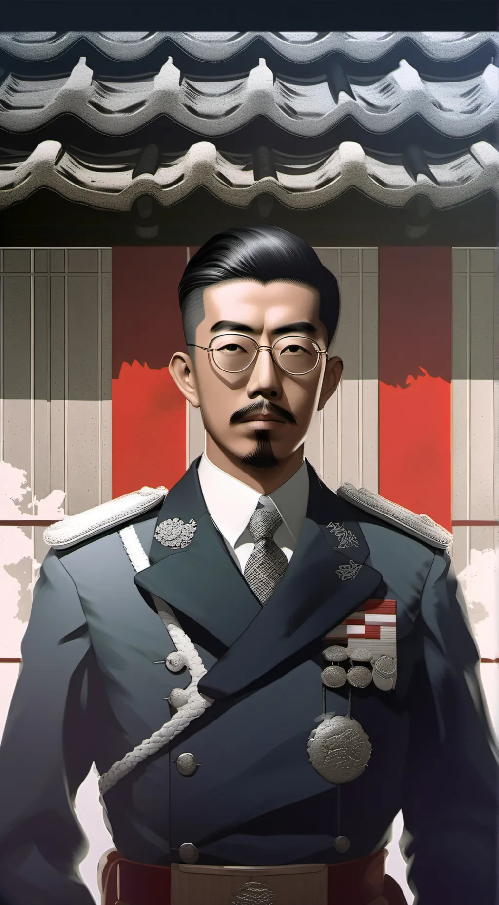 ai character: Hirohito  background