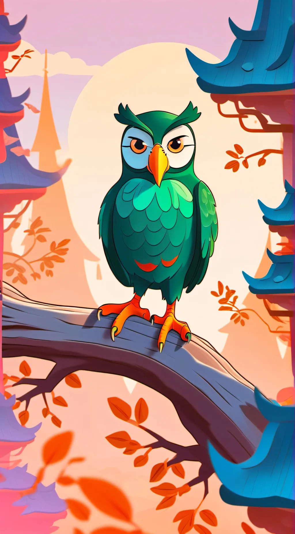 ai character: Duolingo  background