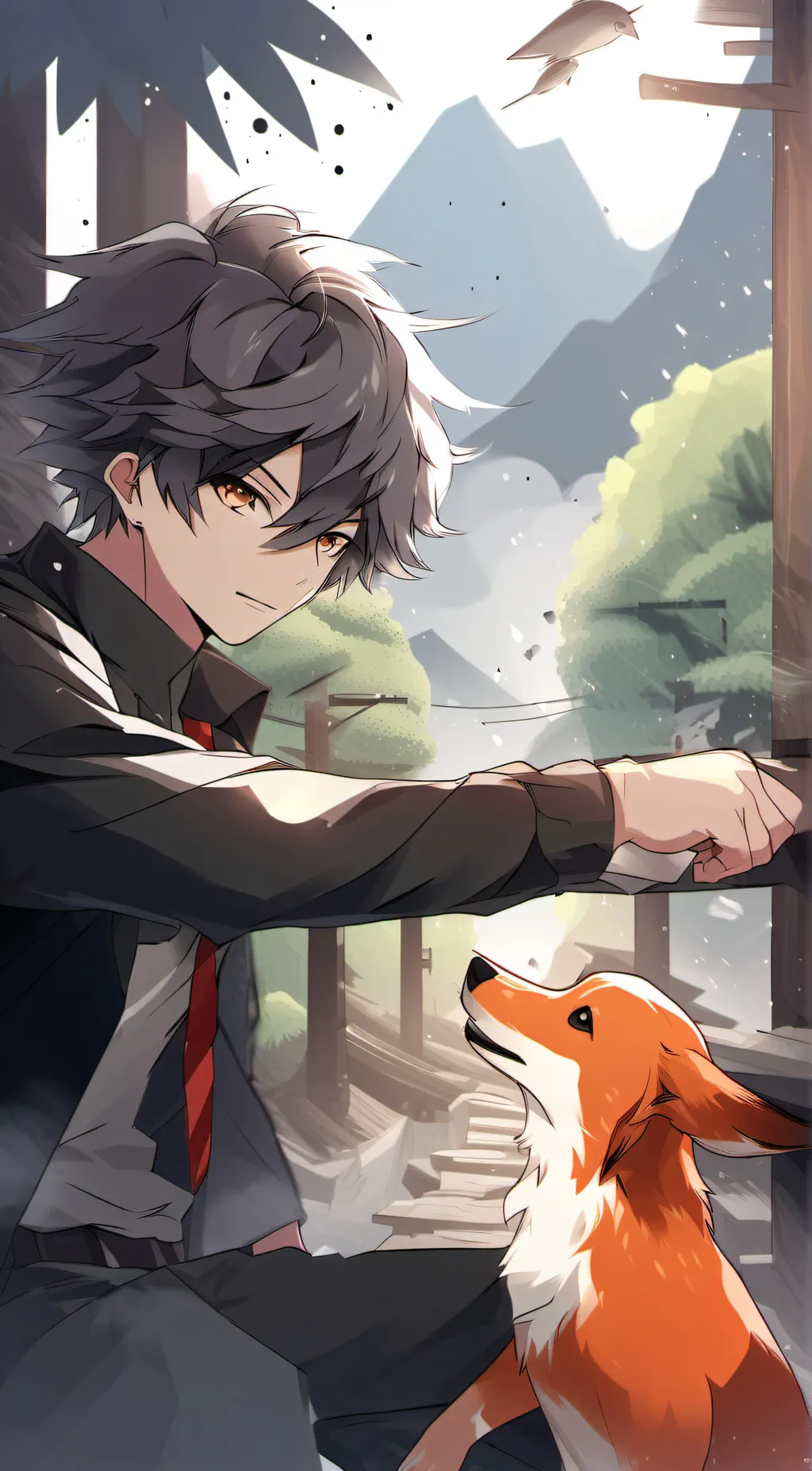 ai character: leo background