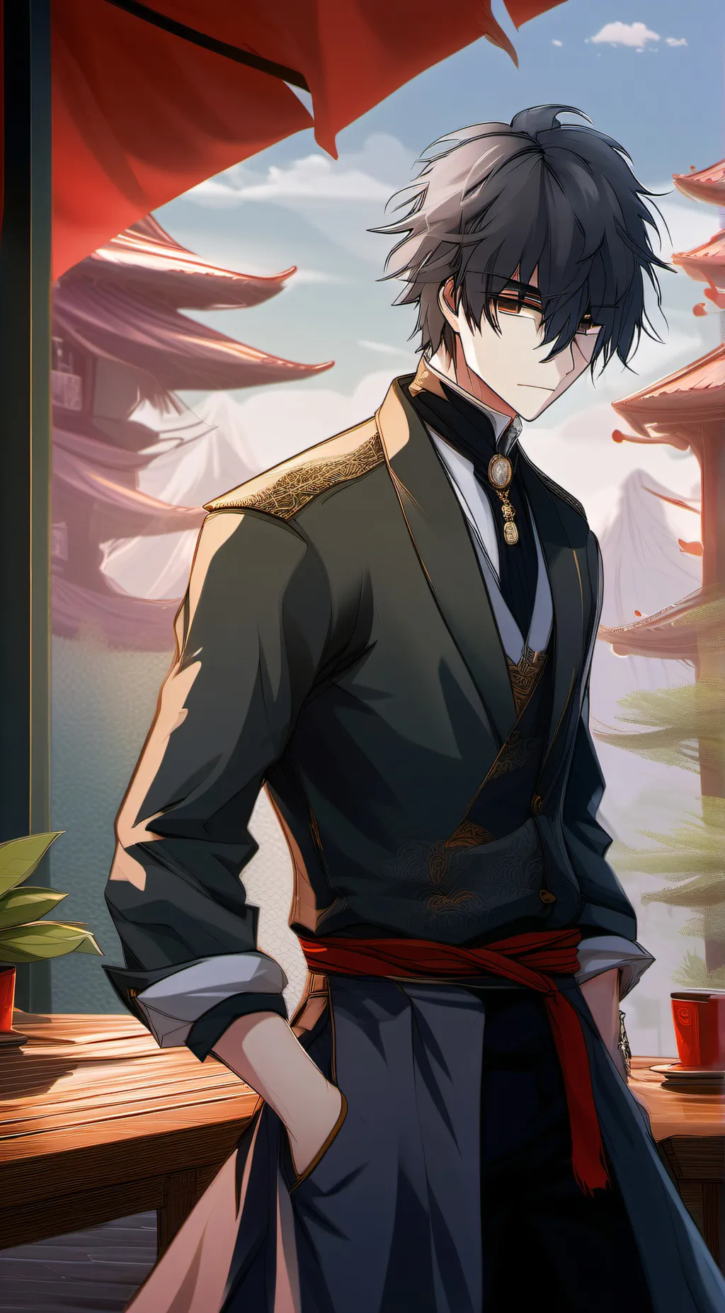 ai character: ✰Xavier ✰ background