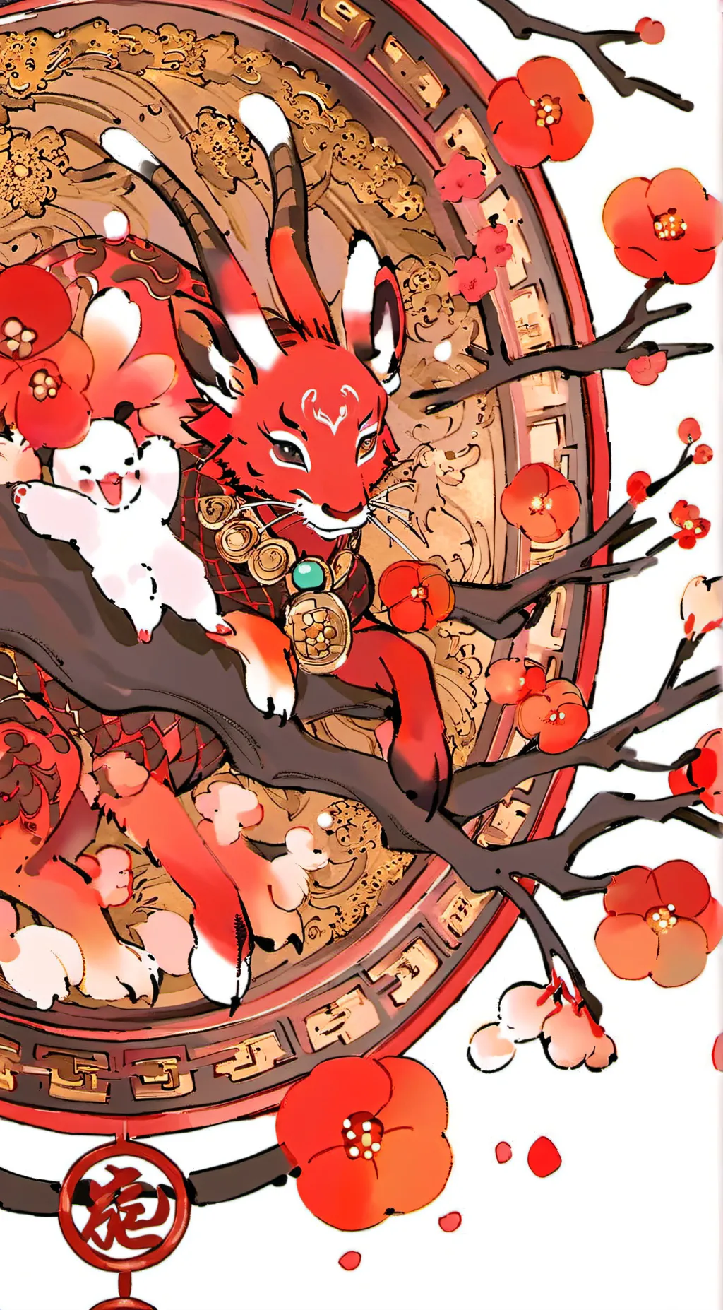 ai character: Chinese zodiac background